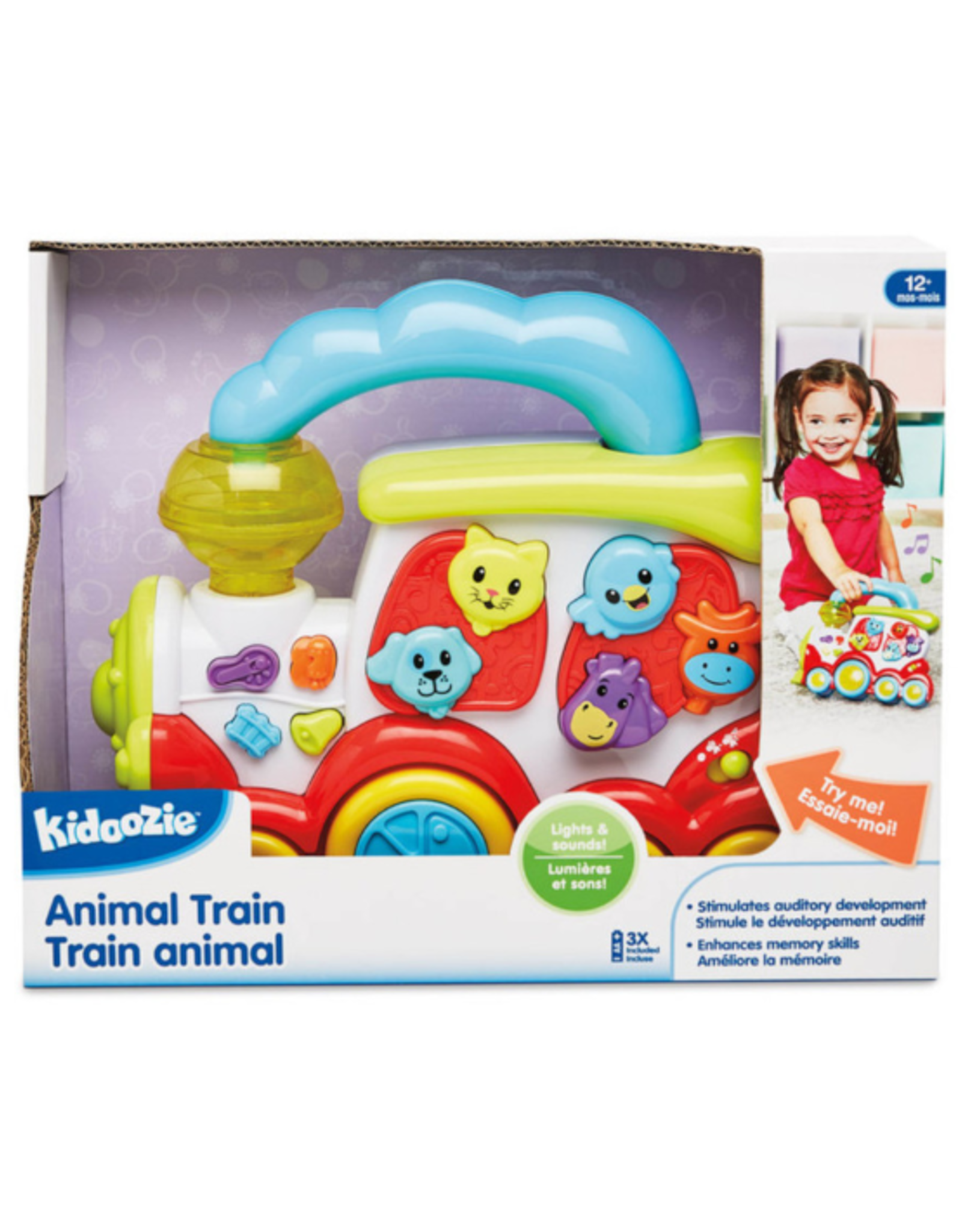 Kidoozie - Lights 'N Sounds Animal Train  - Westmans Local  Toy Store