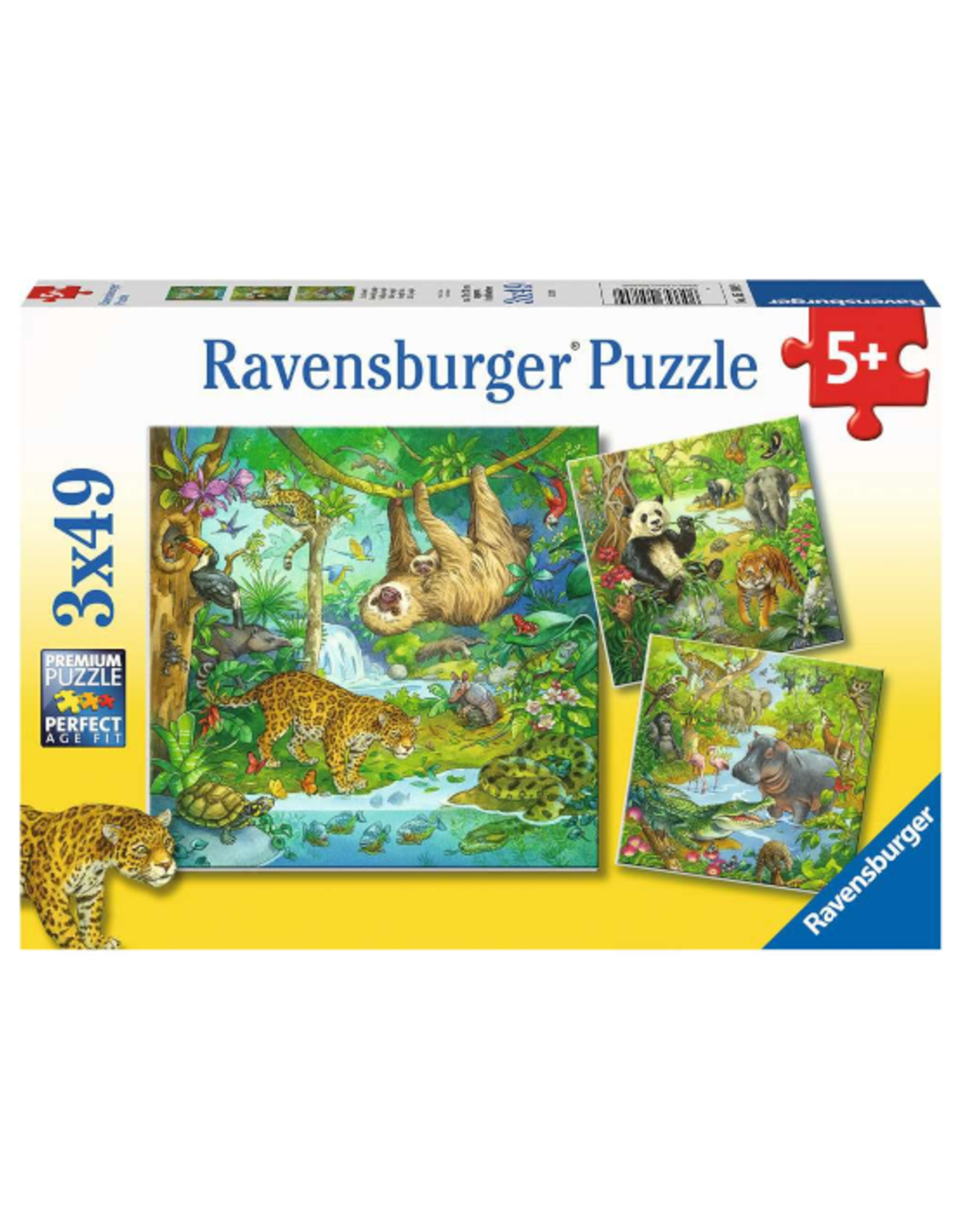 Ravensburger Ravensburger - 5+ - 3 x 49pcs - Jungle Fun