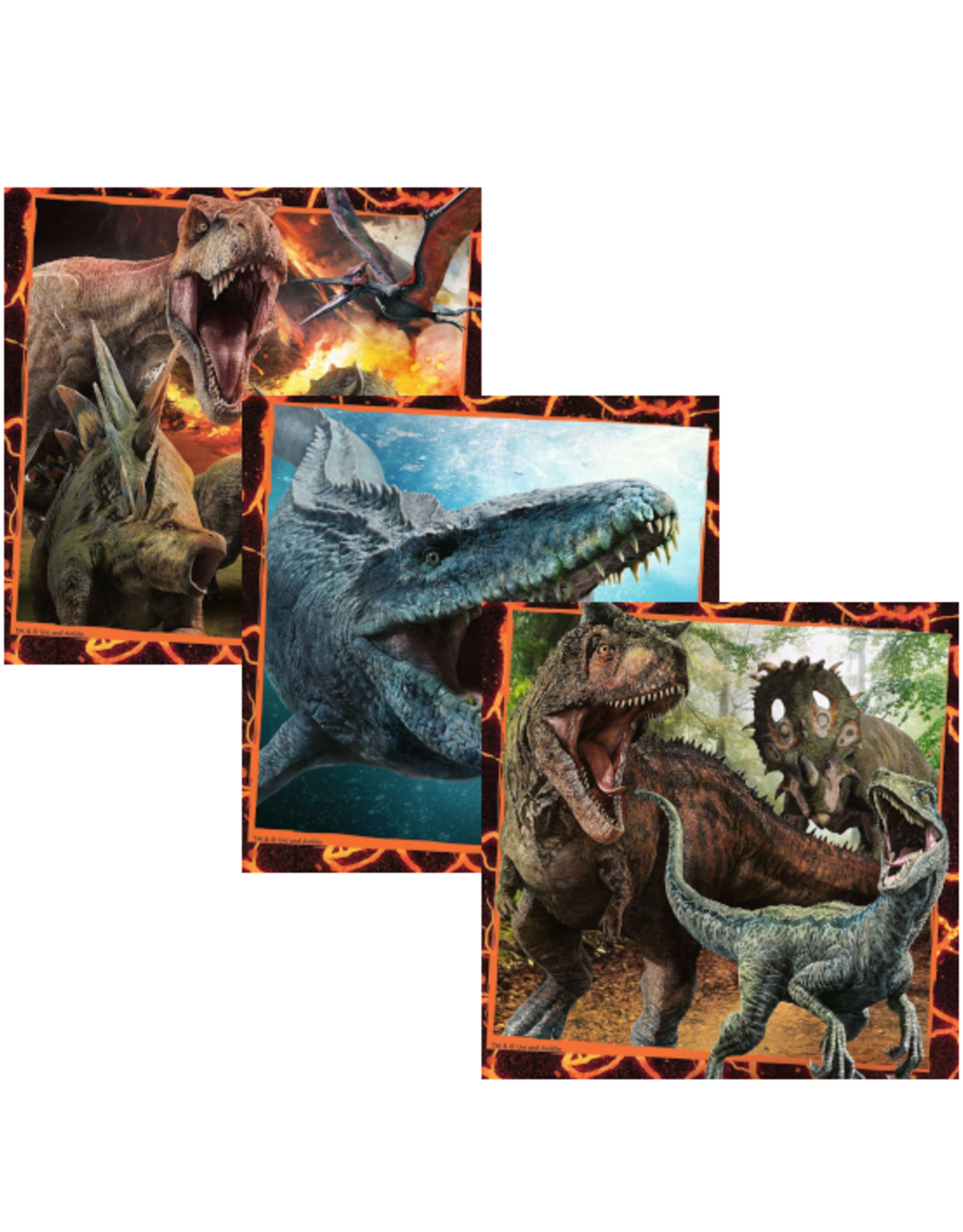 Ravensburger Ravensburger - 5+ - 3 x 49 Pcs - Jurassic World Instinct To Hunt