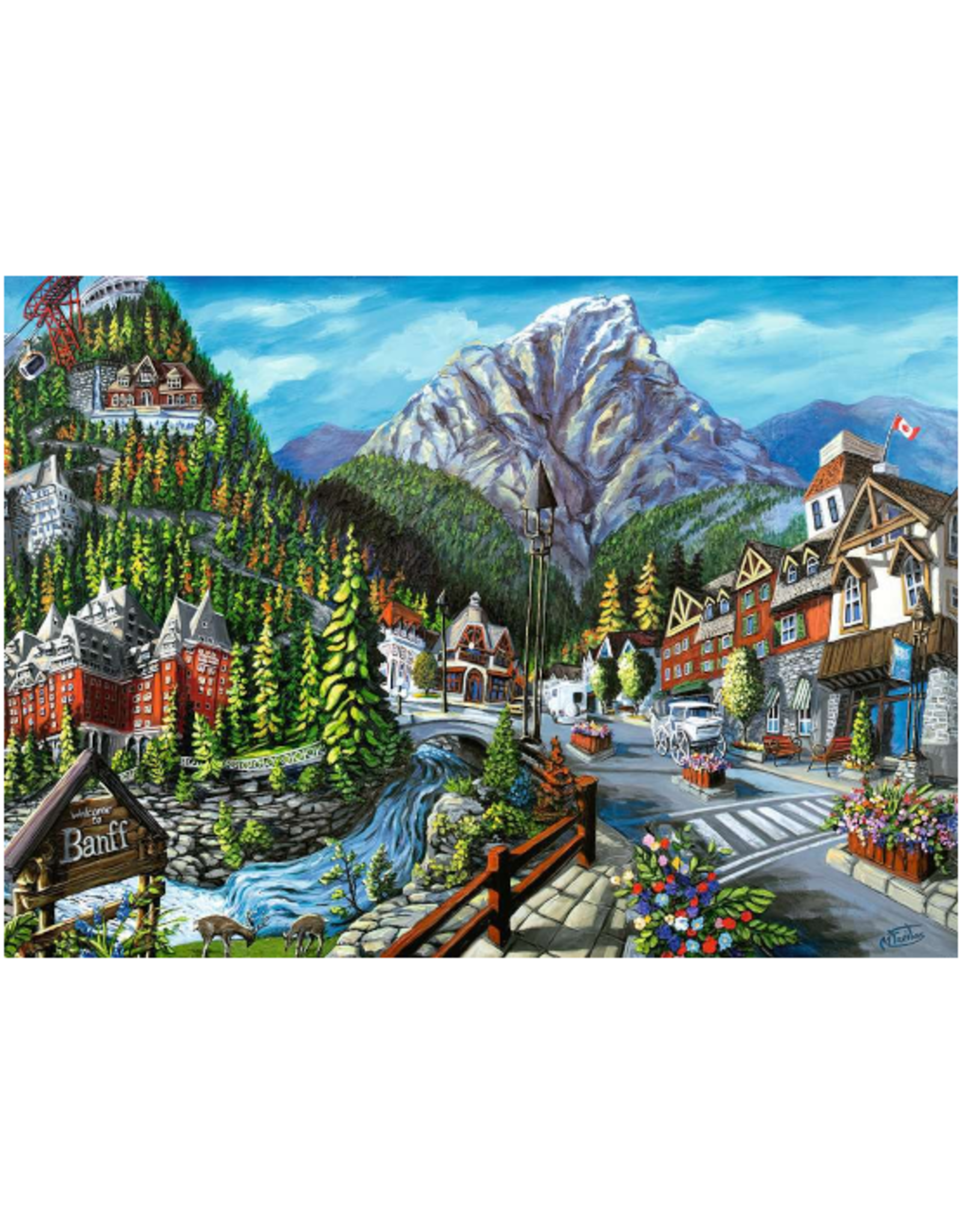 Ravensburger Ravensburger - 1000 pcs - Canadian Collection: Welcome to Banff
