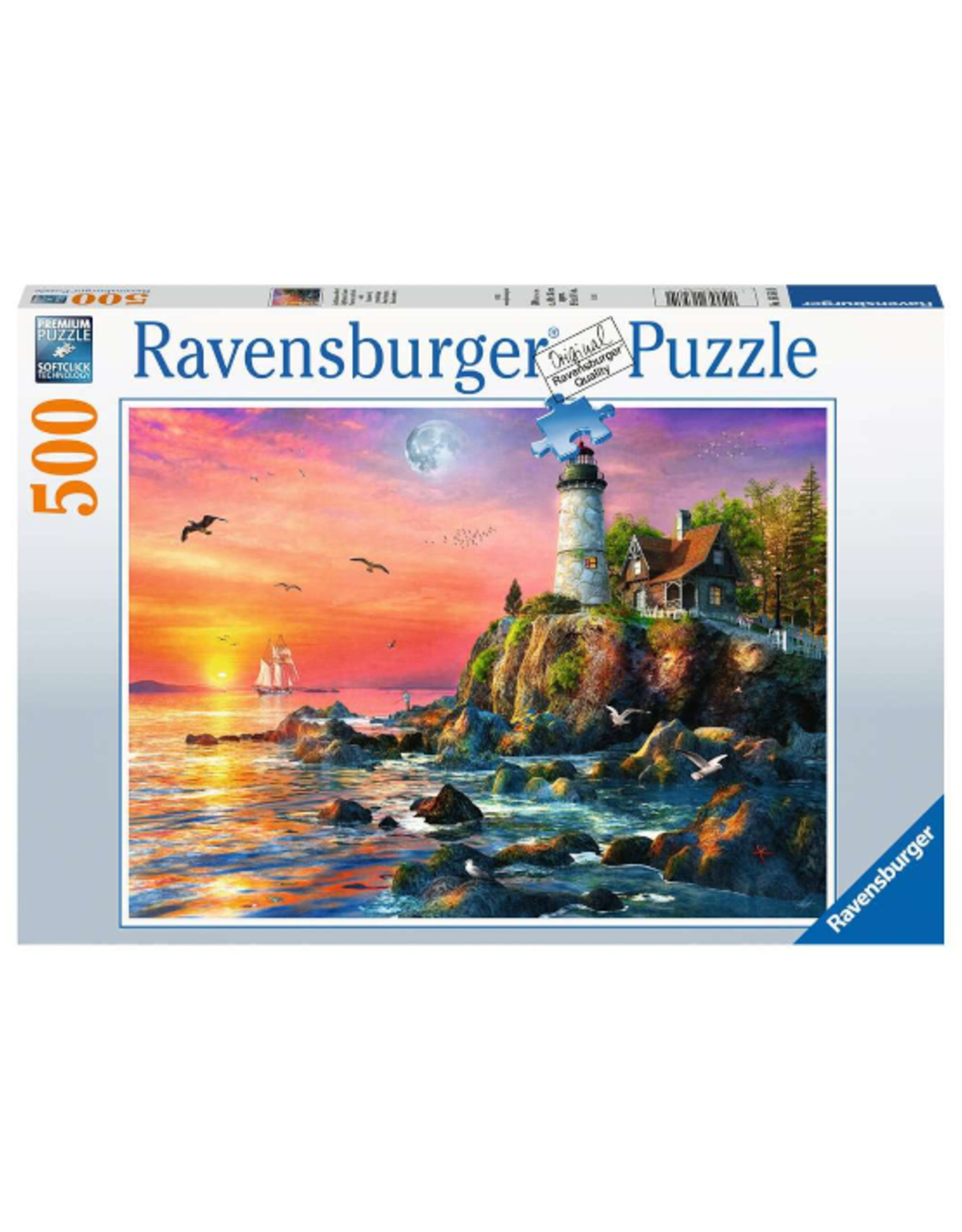 Ravensburger Ravensburger - 500pcs - Lighthouse at Sunset