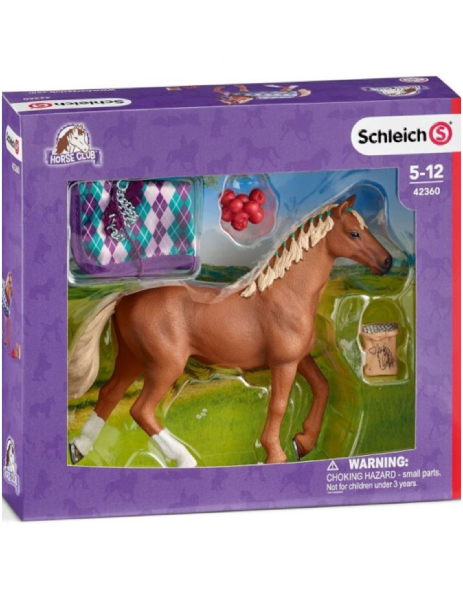 Schleich Schleich - Horse Club - 42360 - English Thoroughbred with blanket