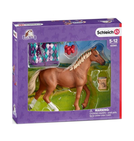 Schleich Horse Club 42360 English Thoroughbred with Blanket