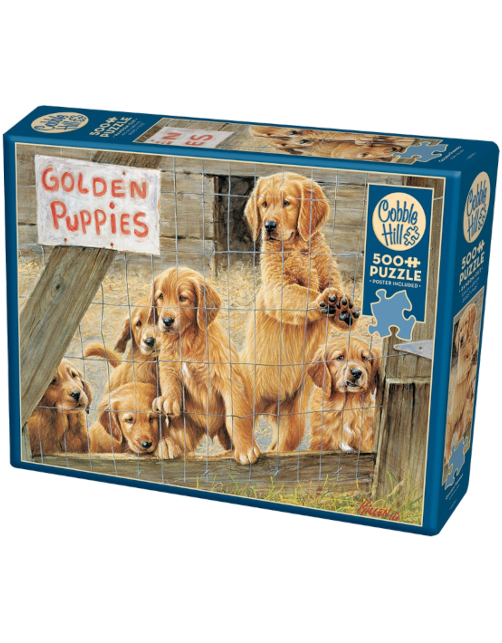 Cobble Hill Cobble Hill - 500pcs - Golden Puppies