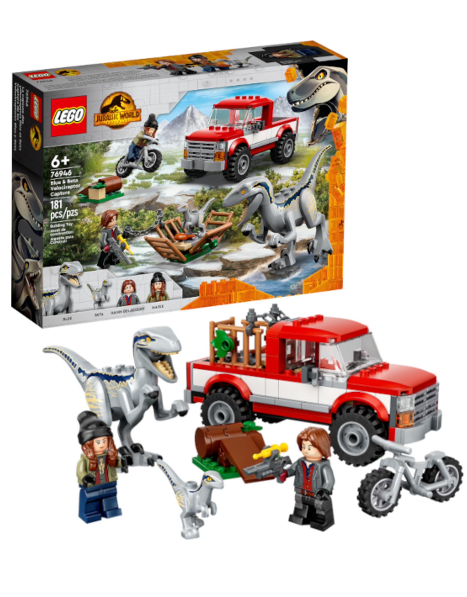Lego Lego - Jurassic World - 76946 - Blue & Beta Velociraptor Capture