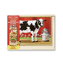 Melissa & Doug Farm Animals Jigsaw Puzzles in a Box