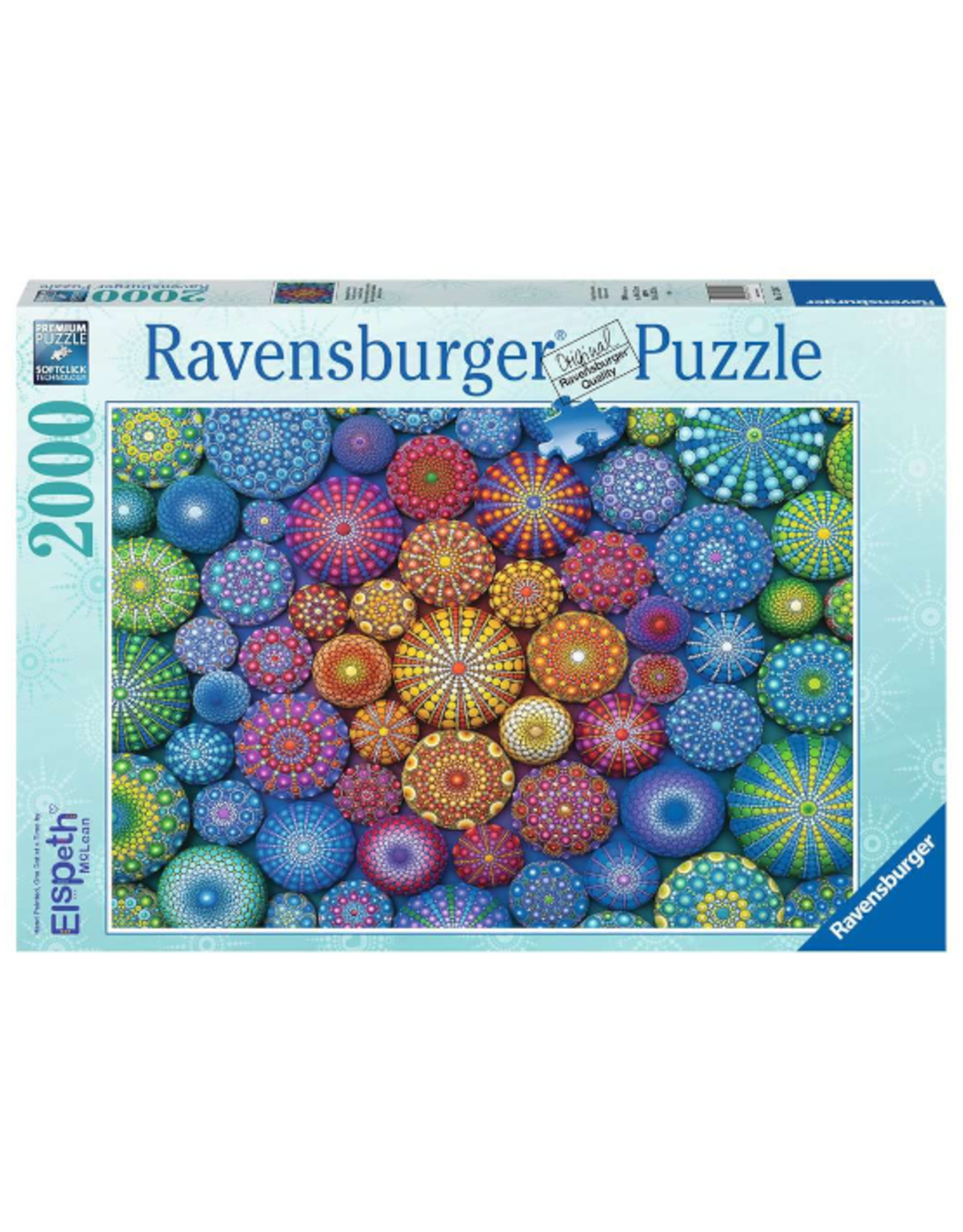 Ravensburger Ravensburger - 2000pcs - Elspeth McLean: Radiating Rainbow Mandalas