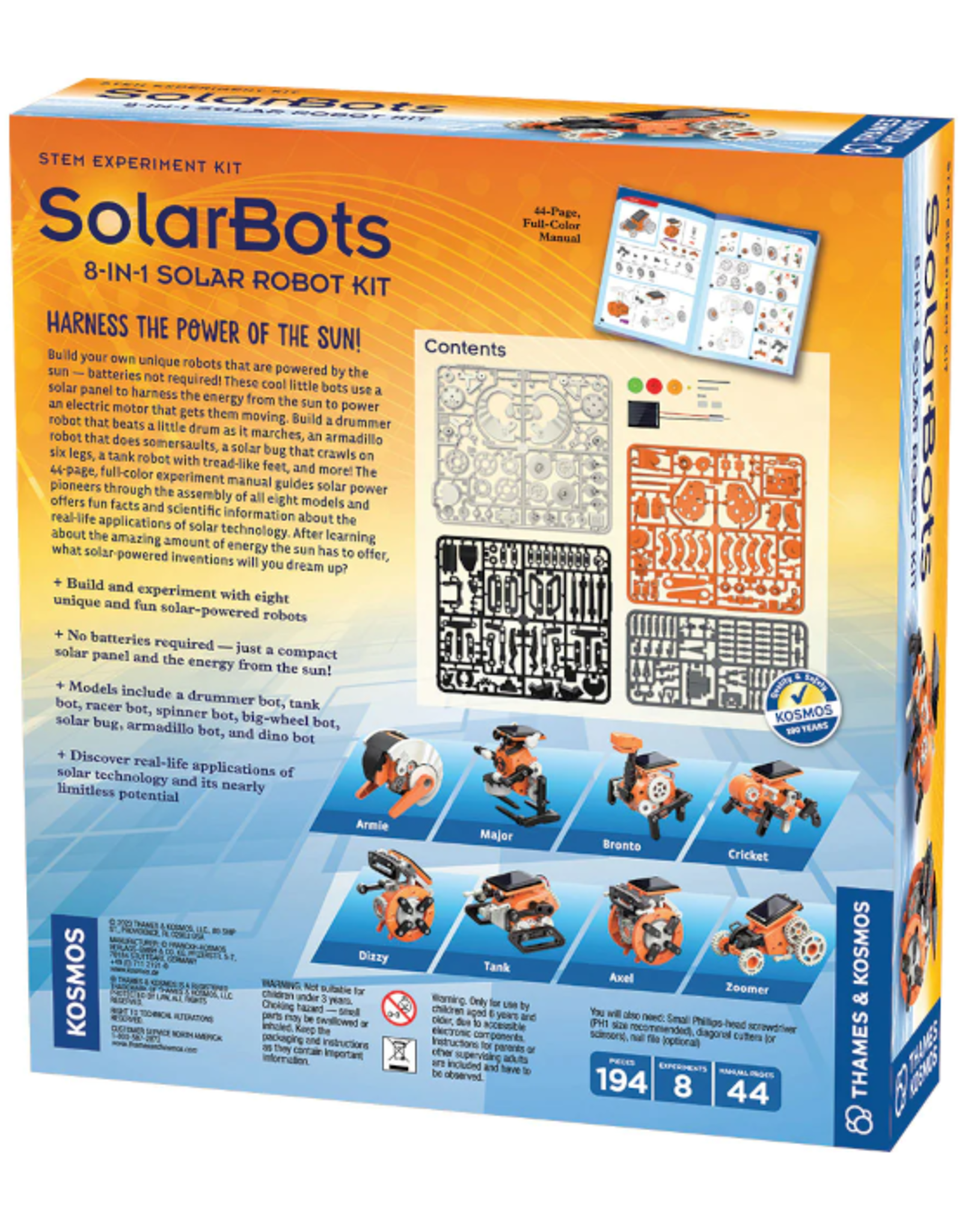 Thames & Kosmos Thames & Kosmos - Solar Bots: 8 in 1 Solar Robot Kit