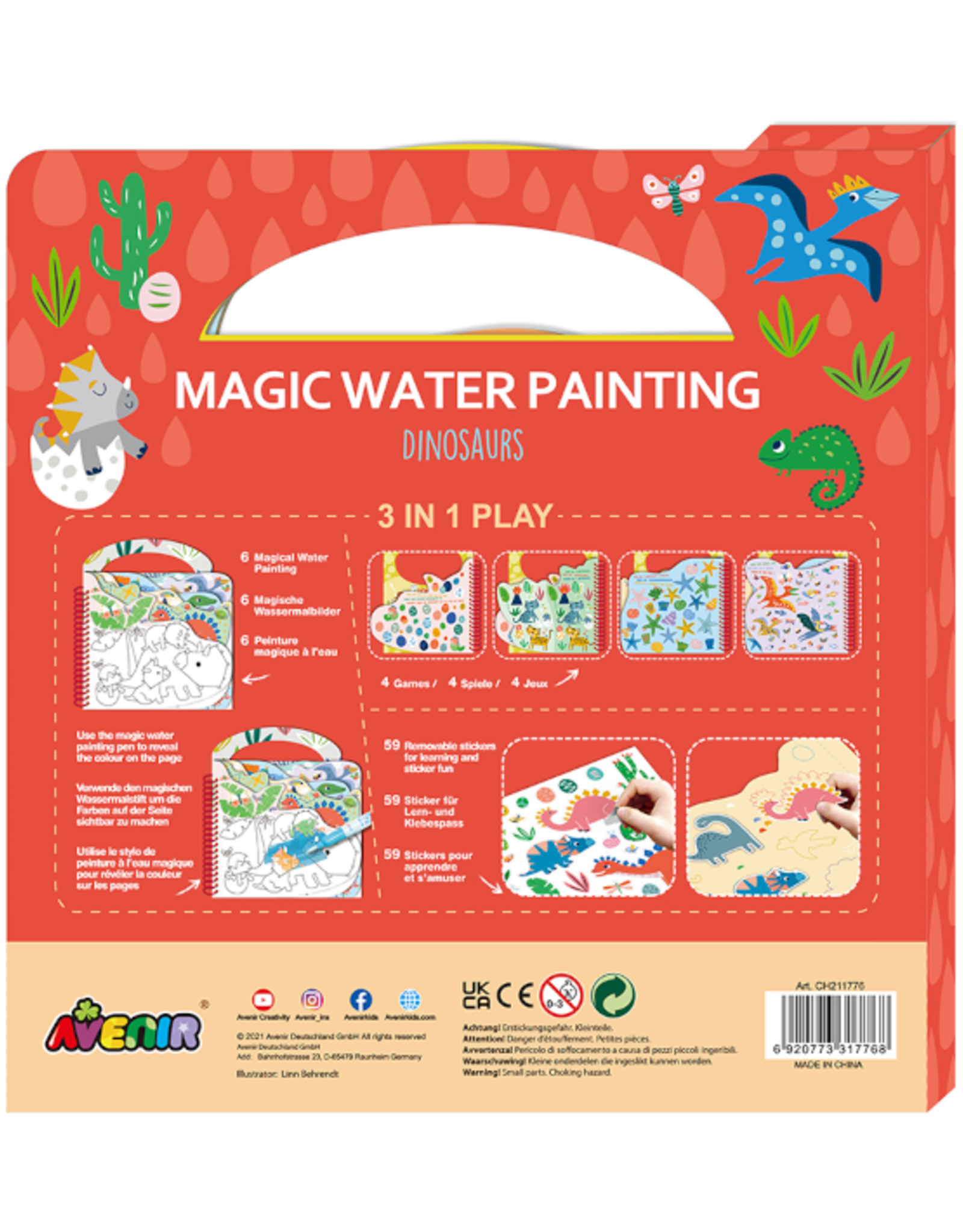 Avenir - Magical Water Painting - Dinosaur