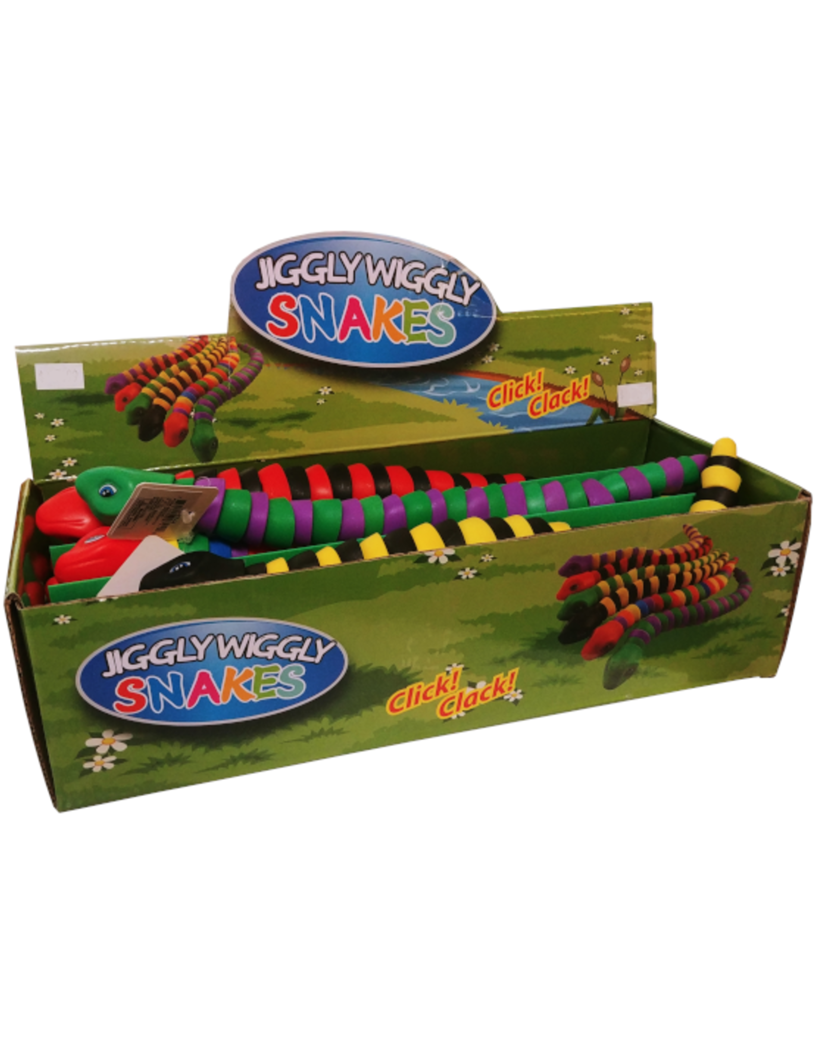Jiggly Wiggly Fidget Snake Assorted Colors