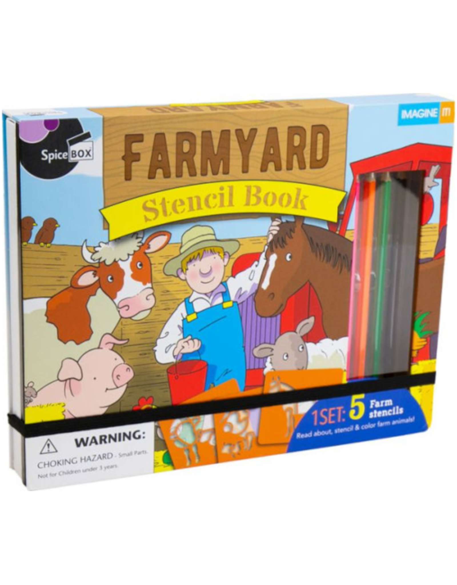 Spicebox - Imagine It! Farmyard Stencils - Westmans Local Toy Store Spicebox - Imagine It! Farmyard Stencils - Westmans Local Toy Store