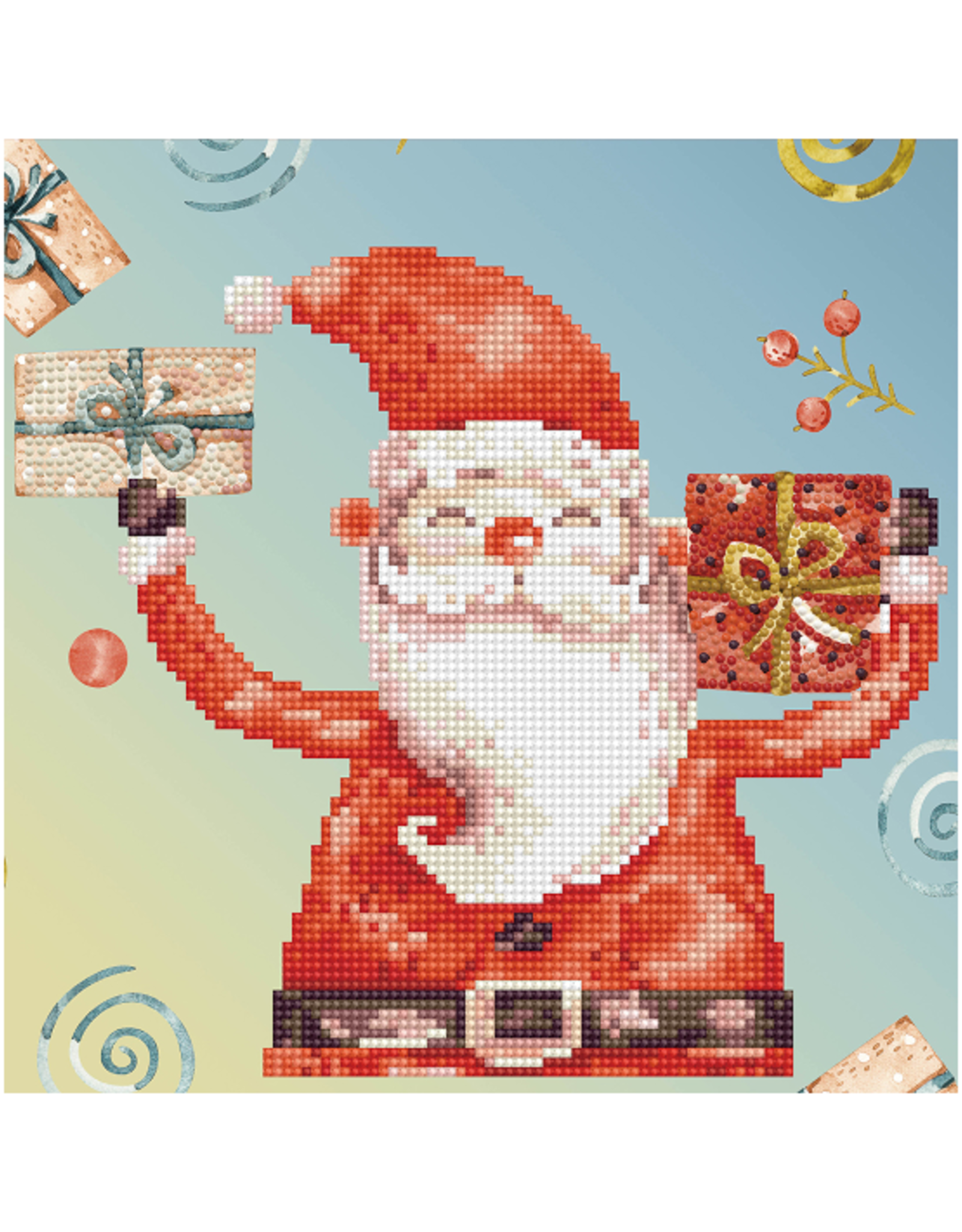 Diamond Dotz Diamond Art Box Kit 11X11-Santa Cheer