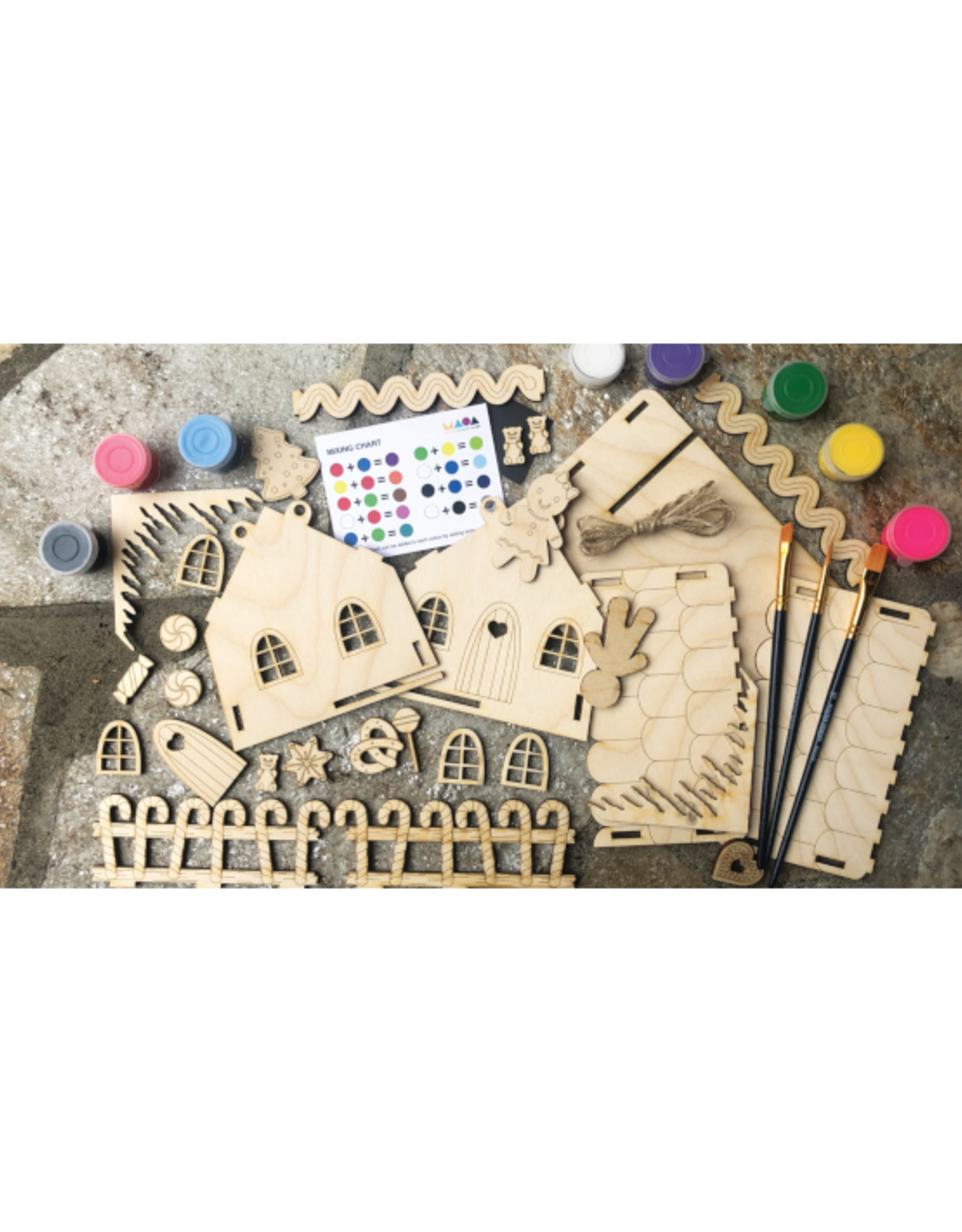 McTavish Academy of Art - Gingerbread House Laser Cut 3D Art Kit