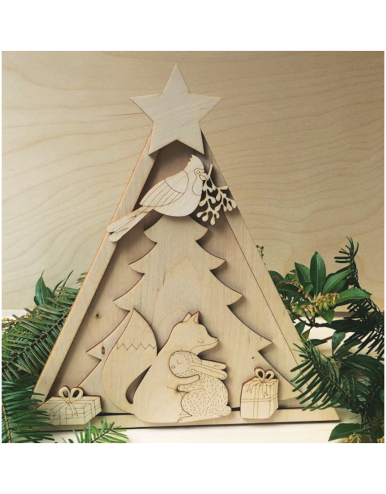 McTavish Academy of Art  - Christmas Tree 3D Laser Cut Art Kit