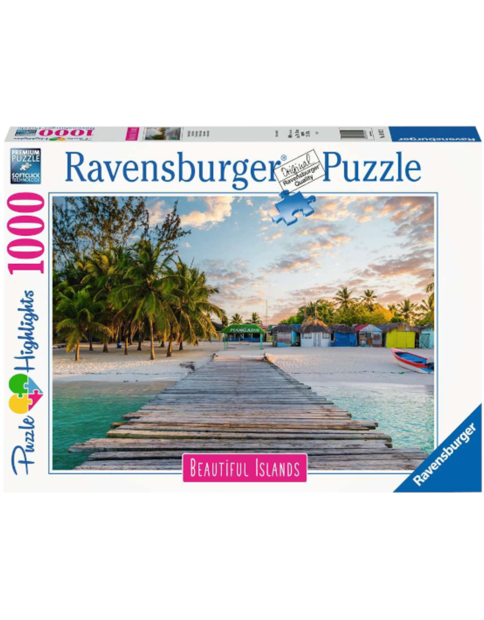 Ravensburger Ravensburger - 1000pcs - Puzzle Highlights Beautiful Islands:  Maldives Paradise