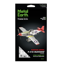 Tuskegee Airmen P-51D Mustang Iconx Series Metal Earth Model Kit