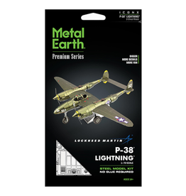 Metal Earth P-38 Lightning Iconx Series Metal Earth Model Kit