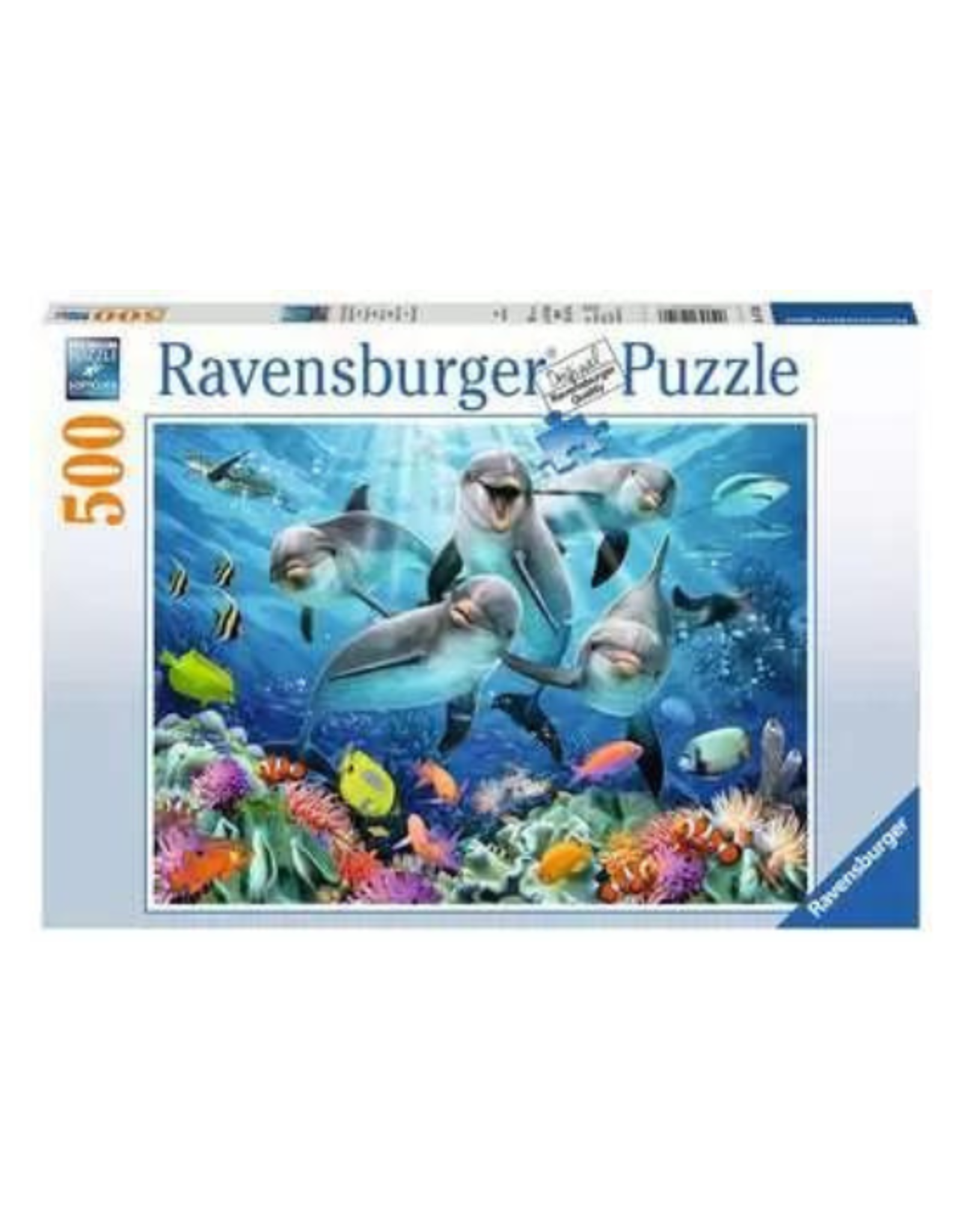 Ravensburger - 500 pcs - Dolphins in the Coral Reef