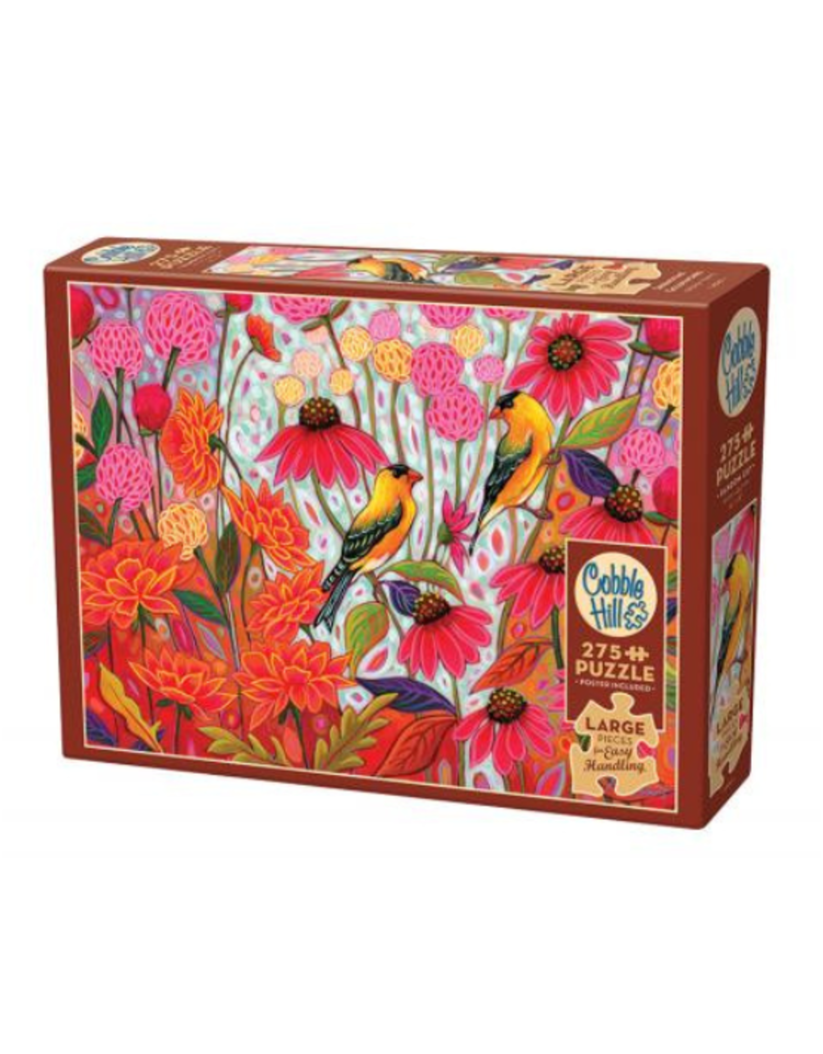 Cobble Hill Cobble Hill - 275 pcs - Easy Handling  - Springtime Goldfinches