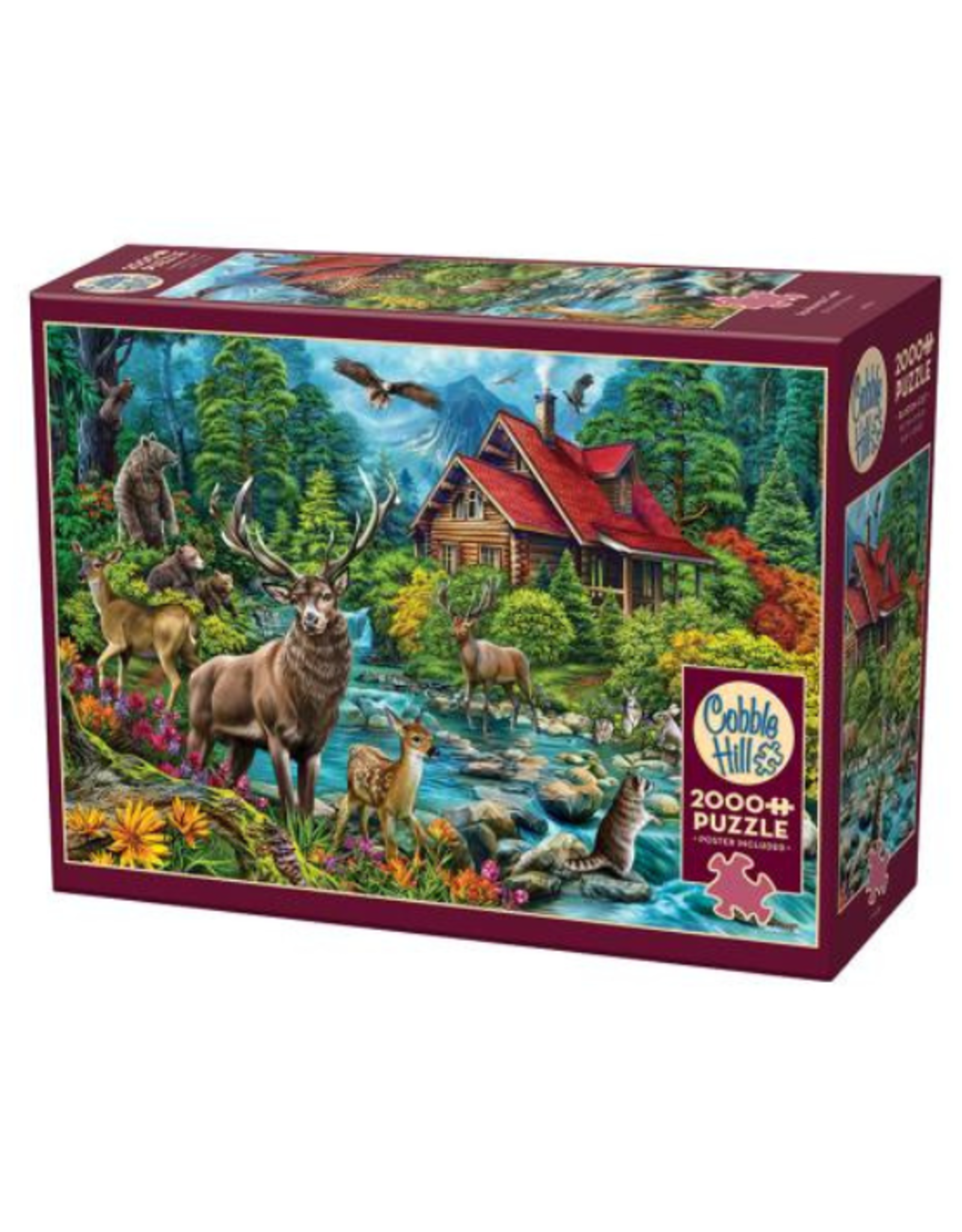 Cobble Hill Cobble Hill - 2000 pcs - Red-Roofed Cabin