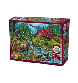 Cobble Hill Red-Roofed Cabin (2000pcs)