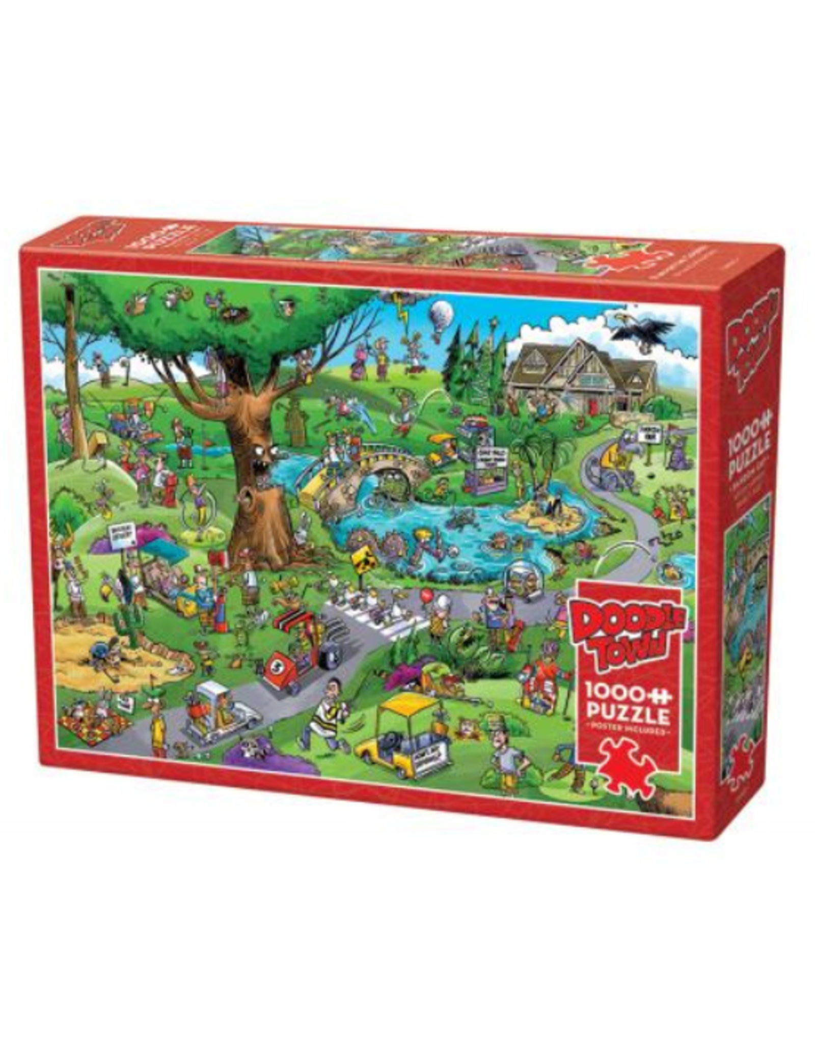 Cobble Hill Cobble Hill - 1000 Pcs - DoodleTown: Par for the Course