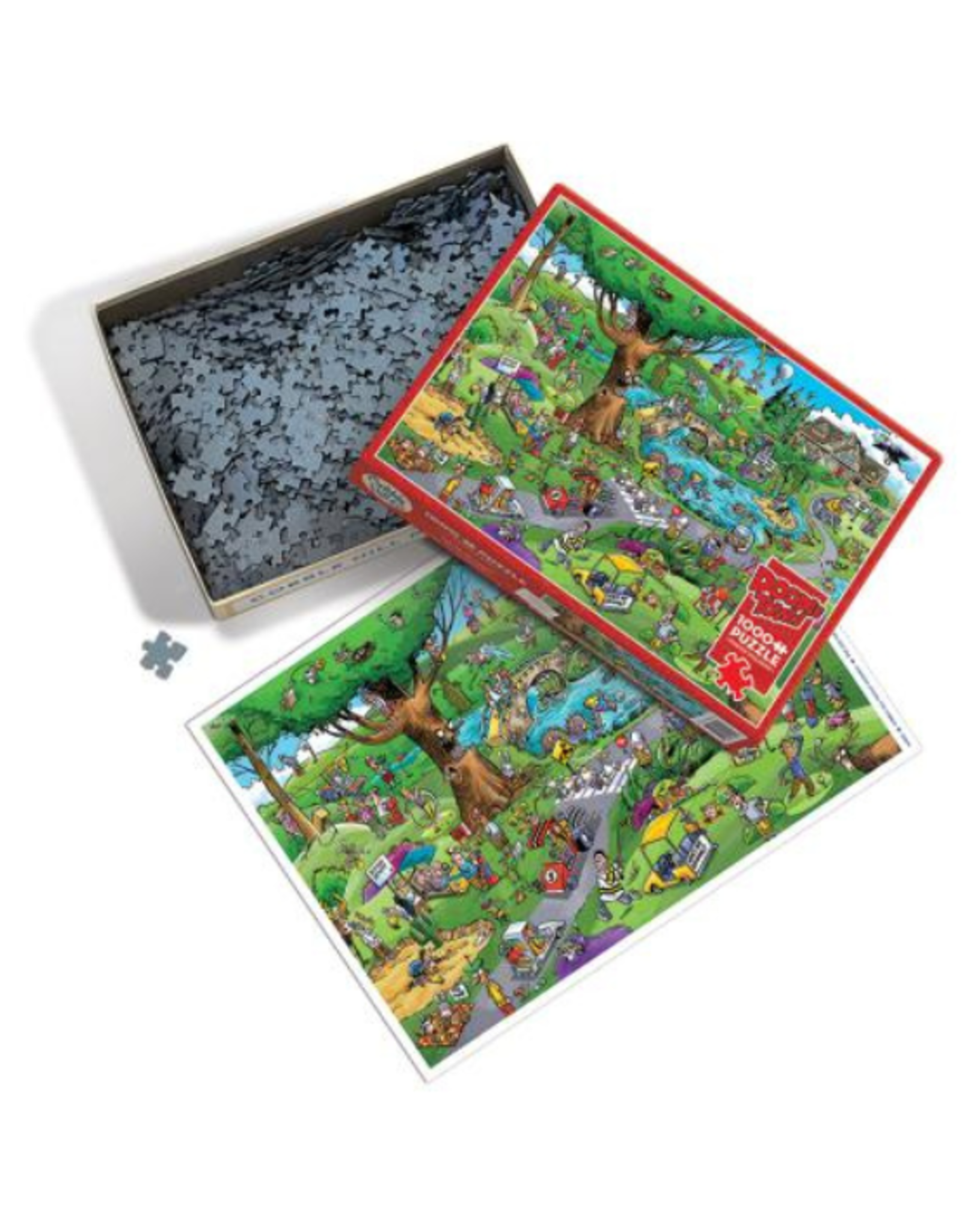 Cobble Hill Cobble Hill - 1000 Pcs - DoodleTown: Par for the Course