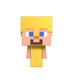 Mattel Games Minecraft Mob Head Mini Figure (Gold Armor Steve)