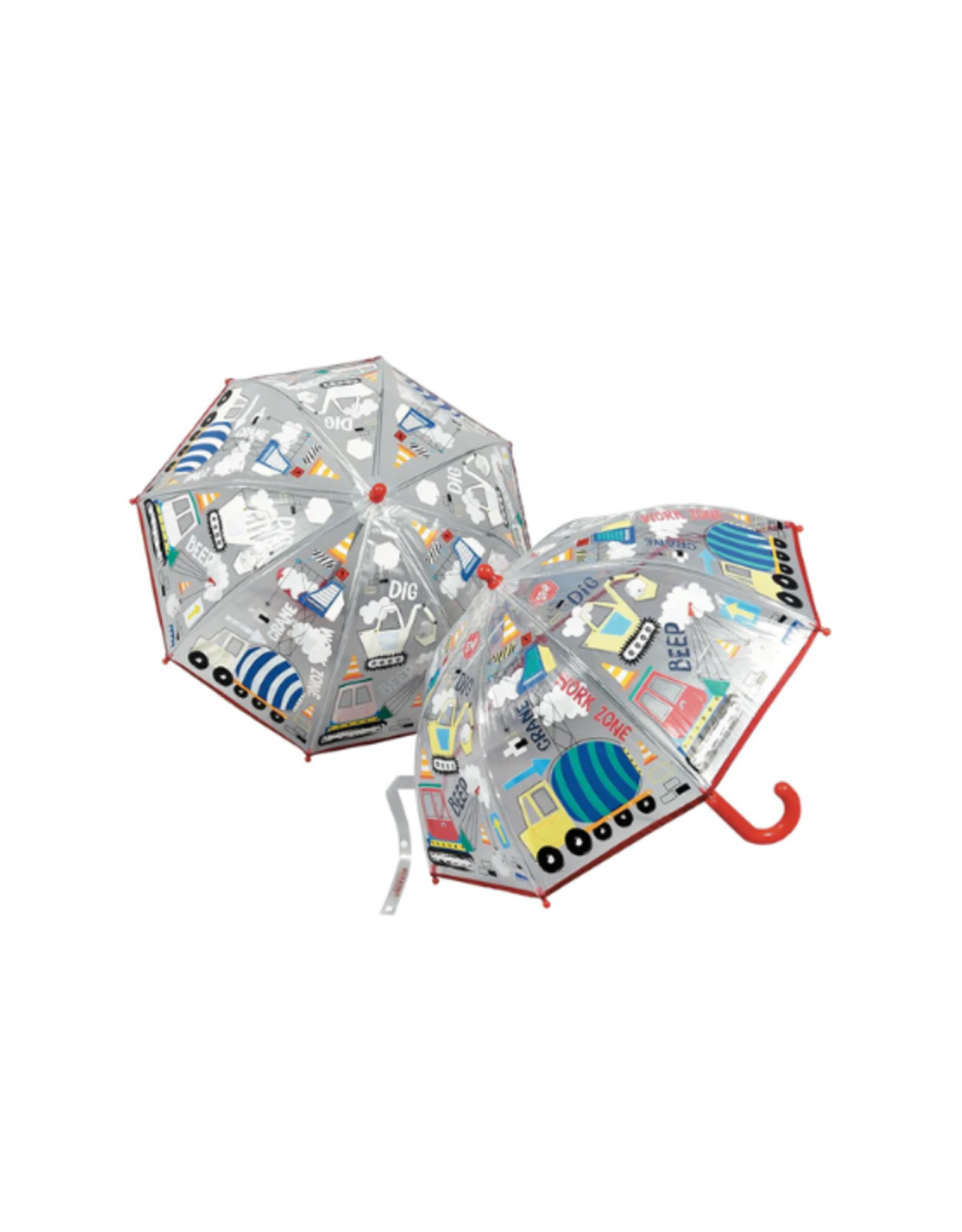 Floss & Rock Floss & Rock - Construction Colour Changing Umbrella (Red)