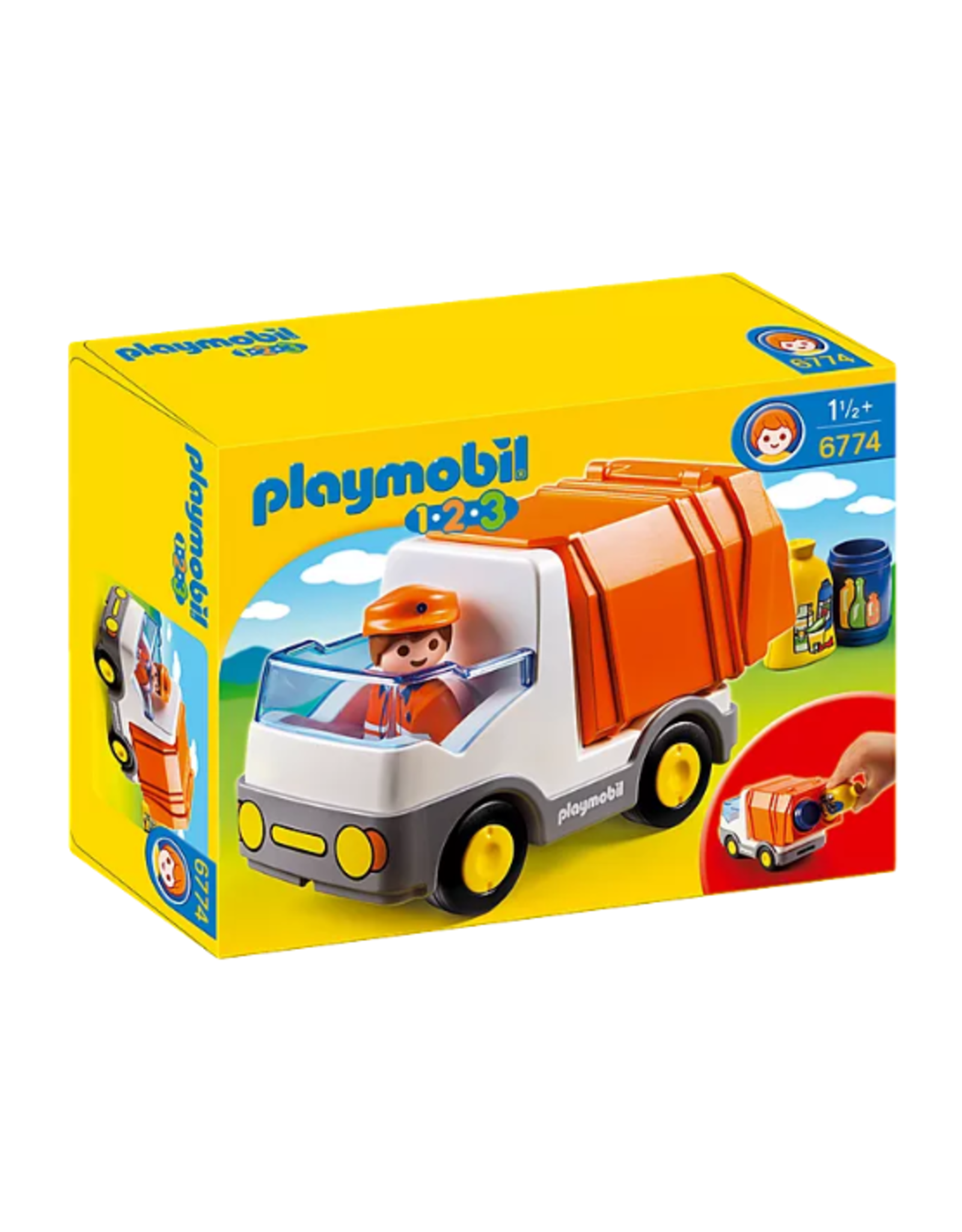 Playmobil - 1.2.3 - 6774 - Recycling Truck -  - Westmans  Local Toy Store