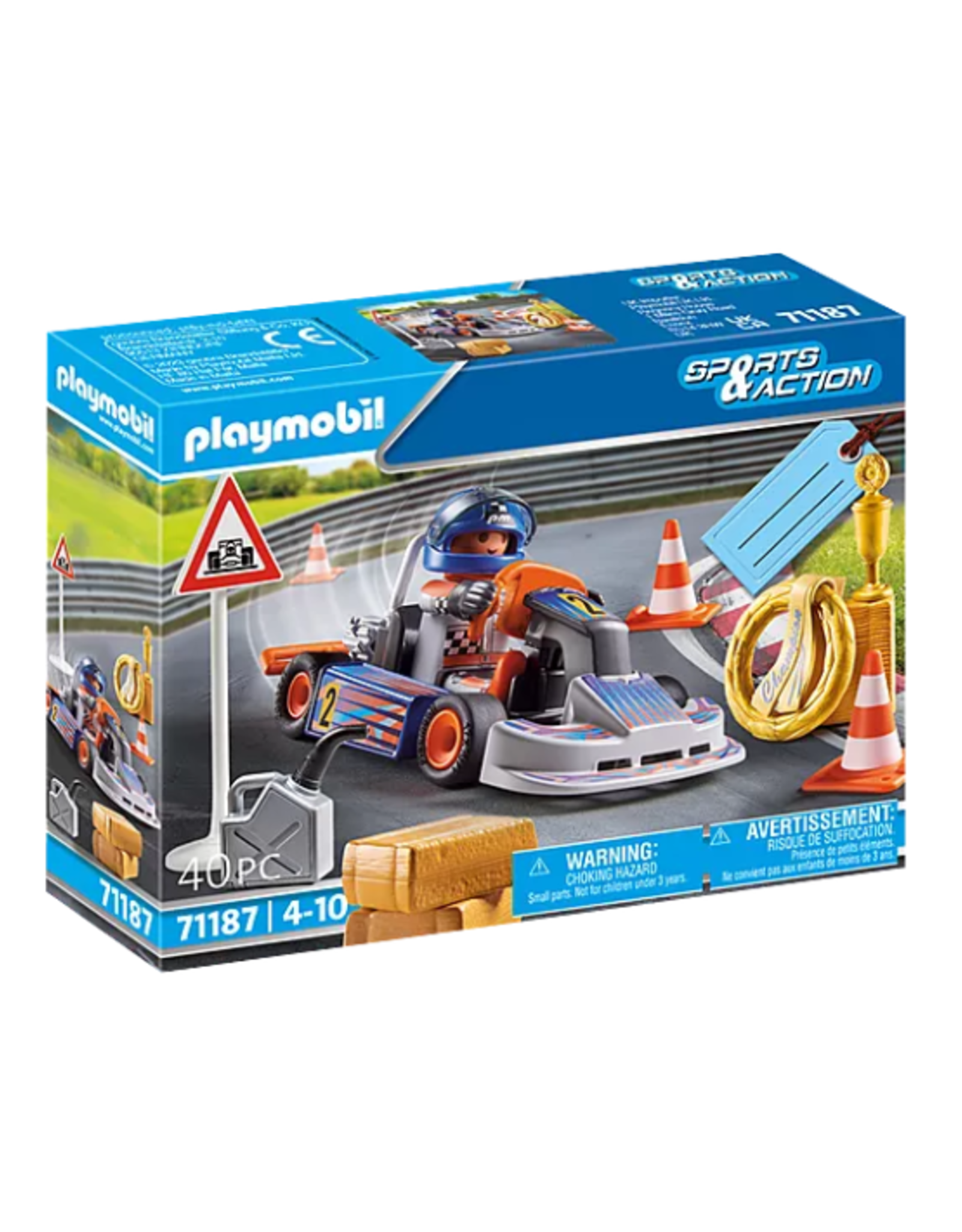 Playmobil Playmobil - Sports & Action - 71187 - Go-Kart Racer Gift Set
