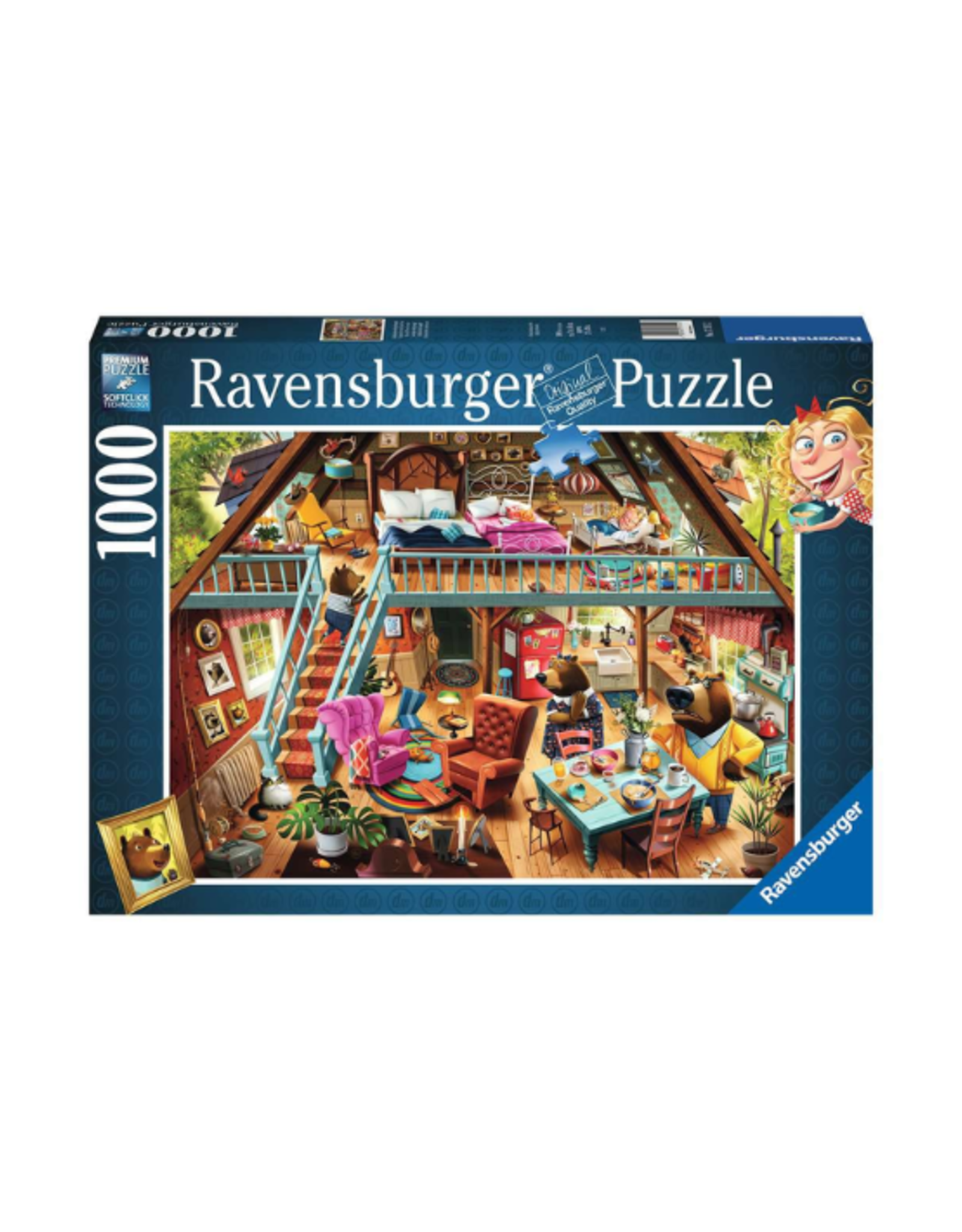 Ravensburger Ravensburger - 1000 pcs - Goldilocks Gets Caught!