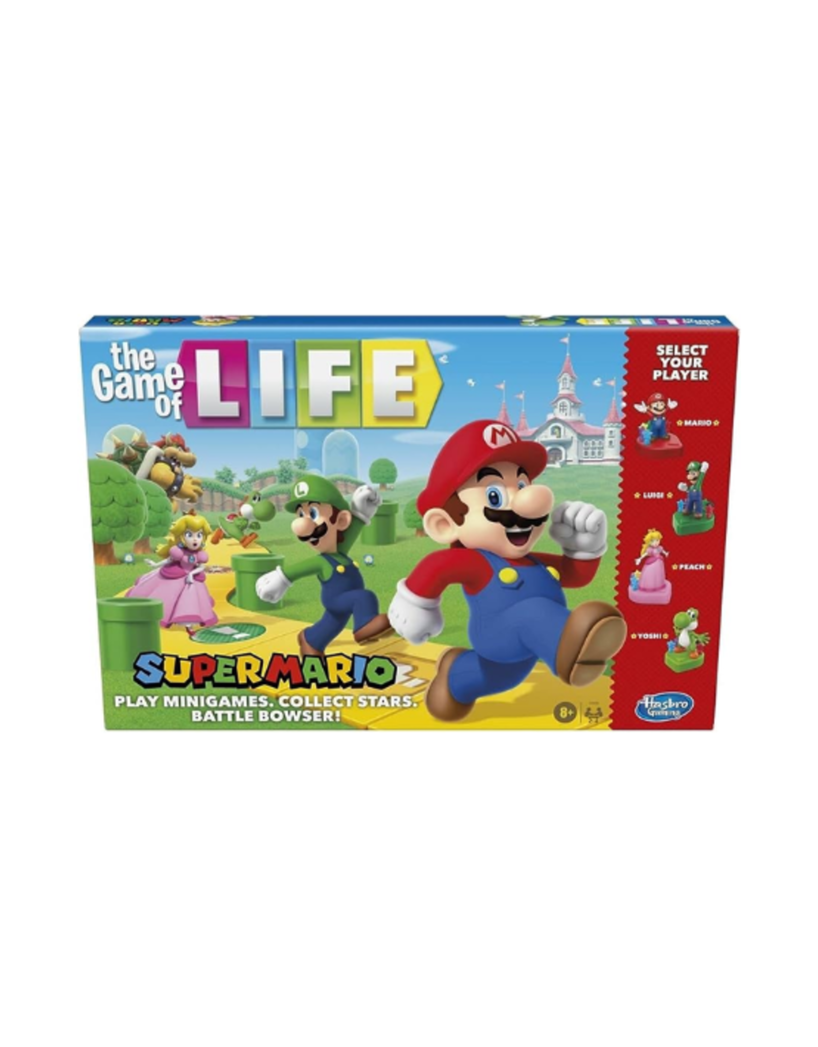  Hasbro Gaming The Game of Life: Super Mario Edition Board Game  for Kids Ages 8 and Up, Play Minigames, Collect Stars, Battle Bowser : Toys  & Games