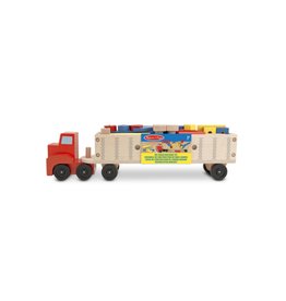 Melissa & Doug Big Rig Wooden Building Truck Set