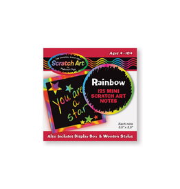 Melissa & Doug Rainbow Mini Scratch Art Notes