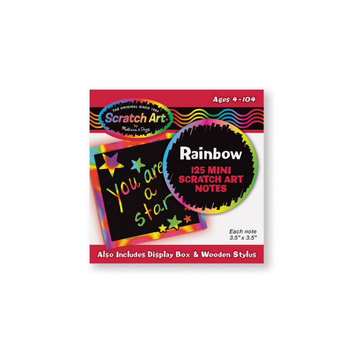 Melissa & Doug Scratch Art Rainbow Mini Notes - 8 pk – South Coast Baby Co