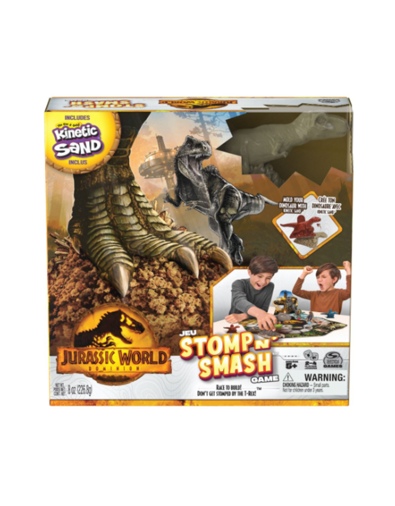 Kinetic Sand - Jurassic World Stomp n Stash Game