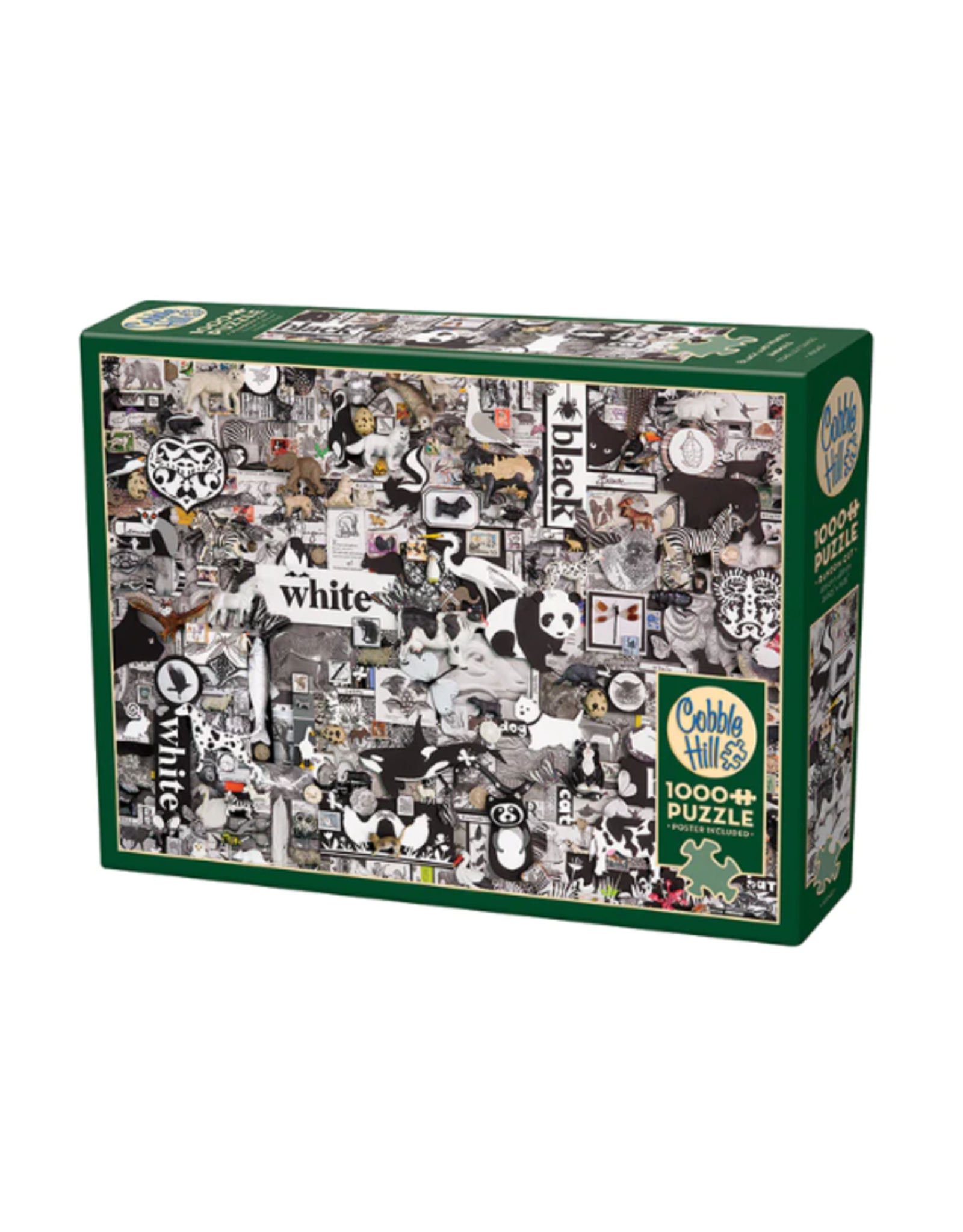 Cobble Hill Cobble Hill - 1000pcs - Black and White: Animals