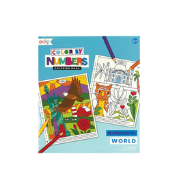 Ooly Color By Numbers Coloring Book Wonderful World