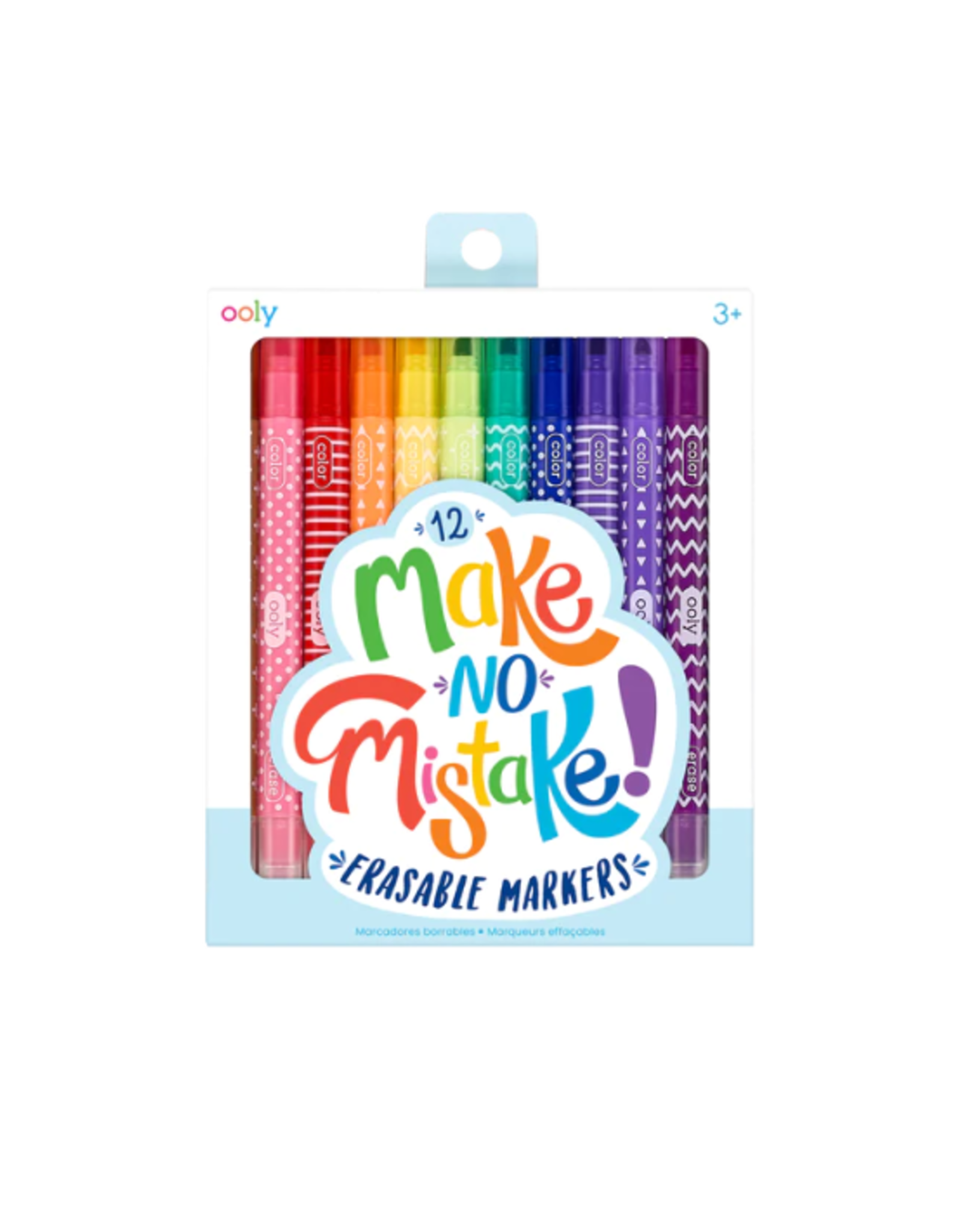 Ooly Ooly - Make No Mistake! Erasable Markers Set of 12