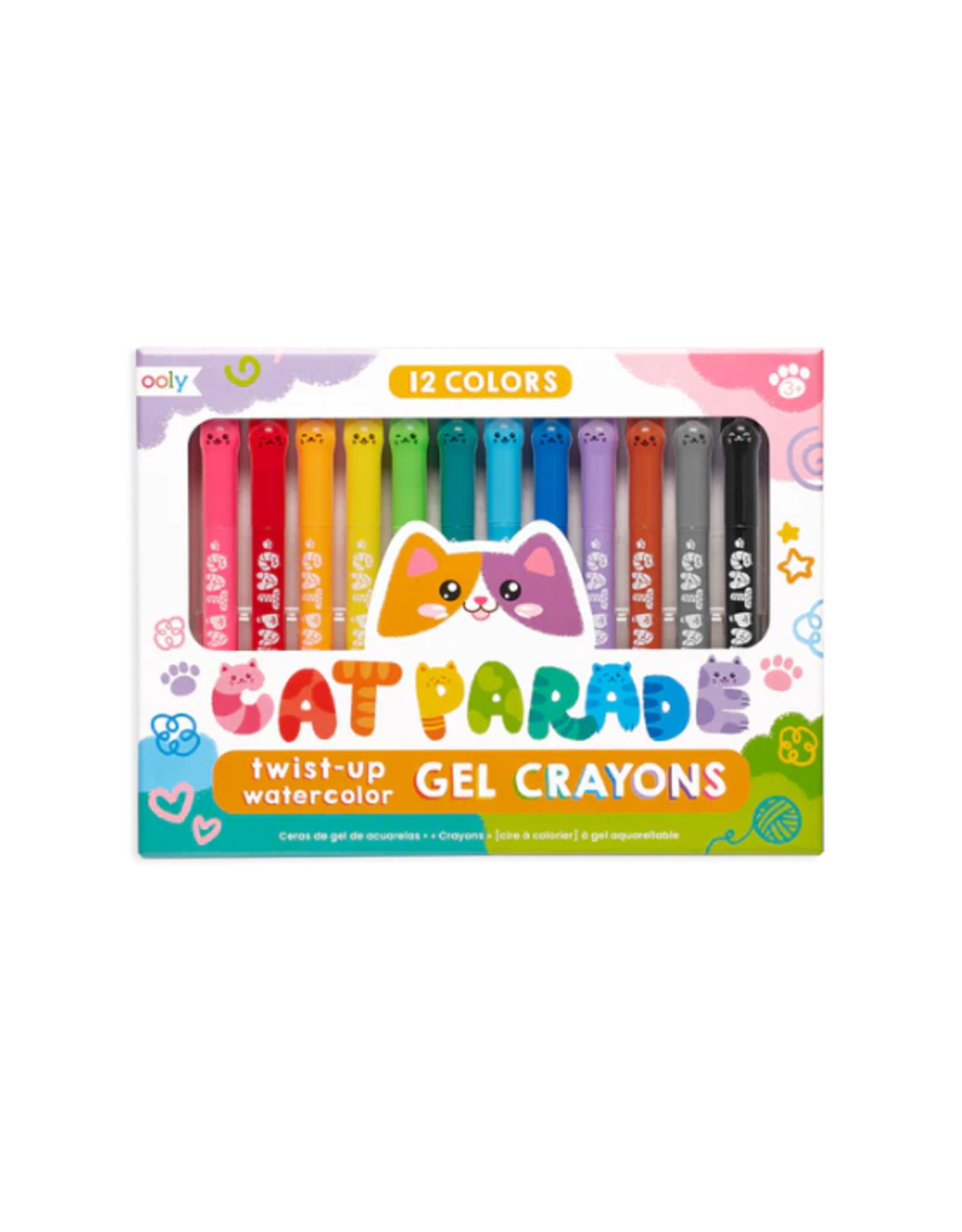 Ooly Ooly - Cat Parade Gel Crayons Set of 12