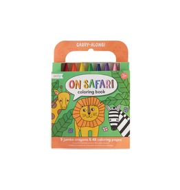 Ooly Carry Along Coloring Book Set On Safari
