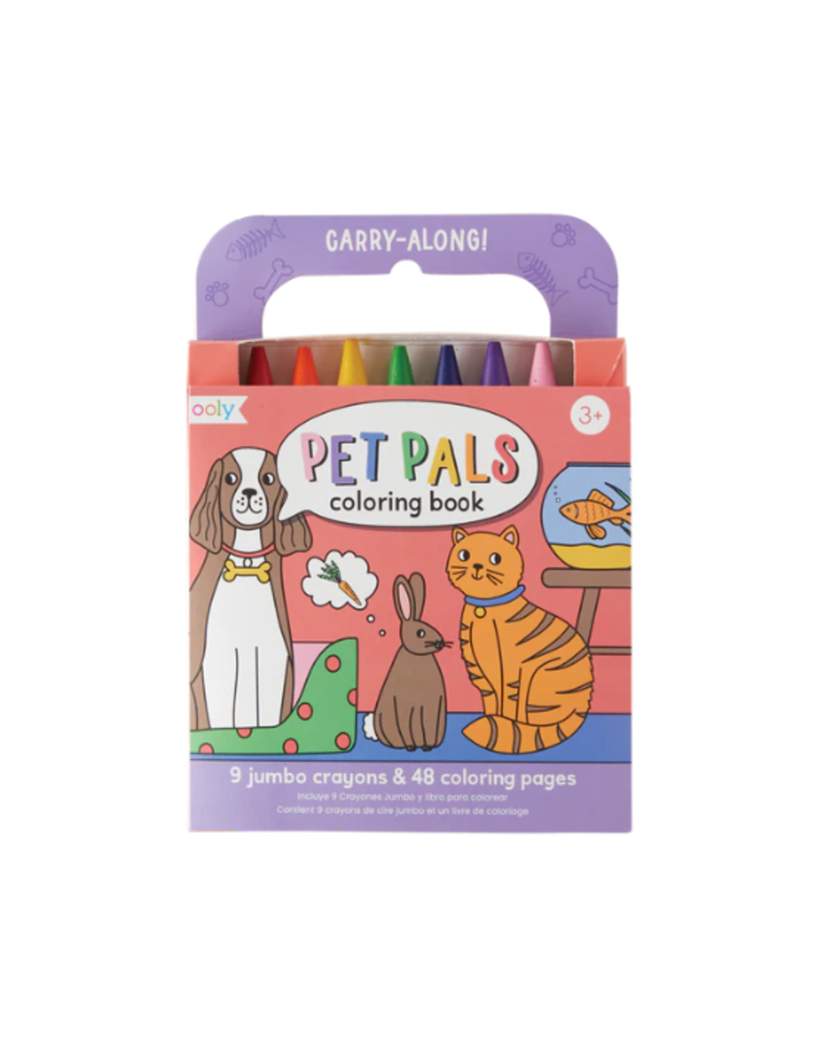 Ooly Ooly - Carry Along Coloring Book Set - Pet Pals