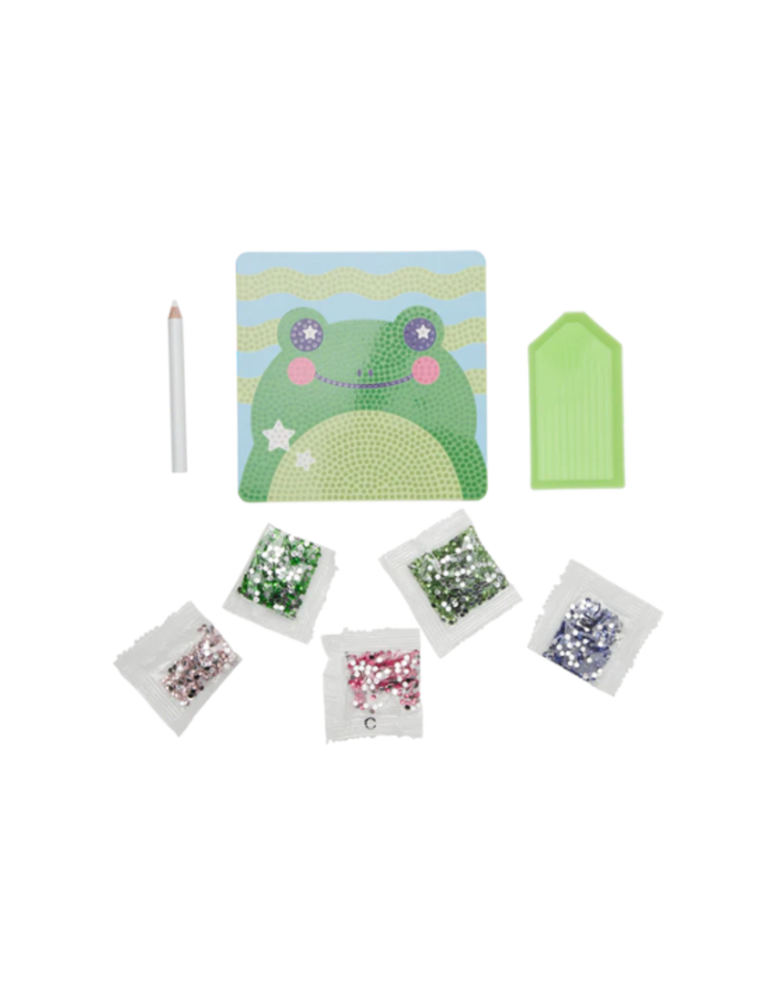 Ooly Ooly - Razzle Dazzle DIY Gem Art Kit - Funny Frog