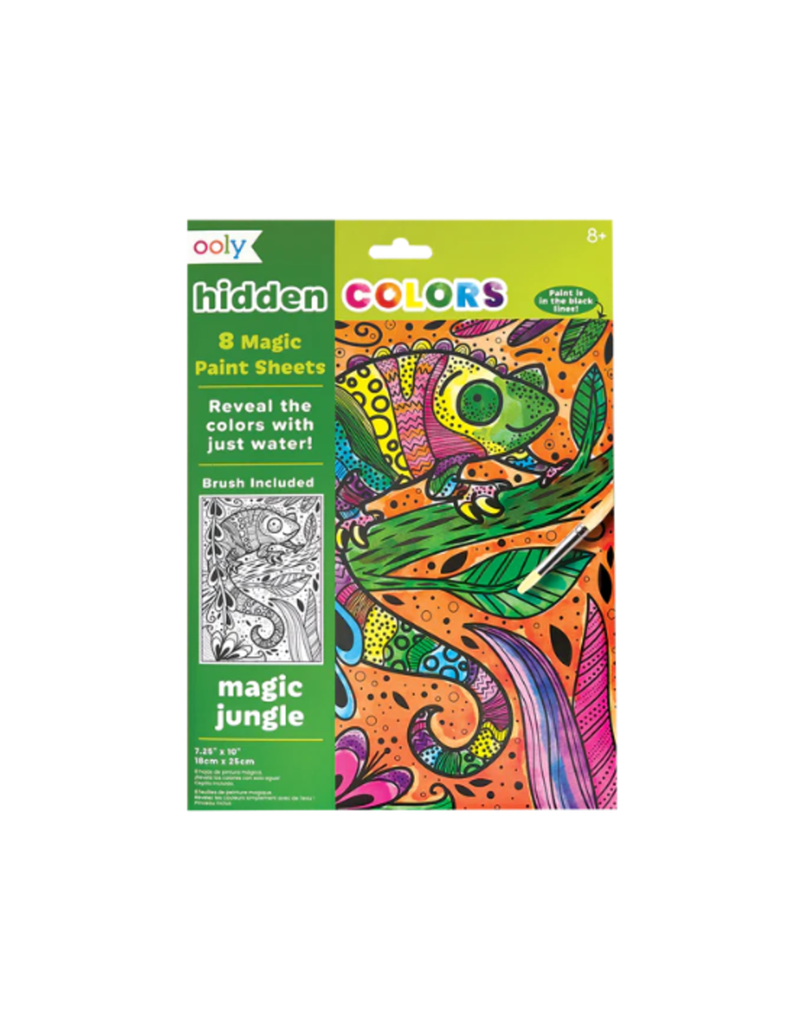 Ooly Ooly - Hidden Colors Magic Paint Sheets - Magic Jungle