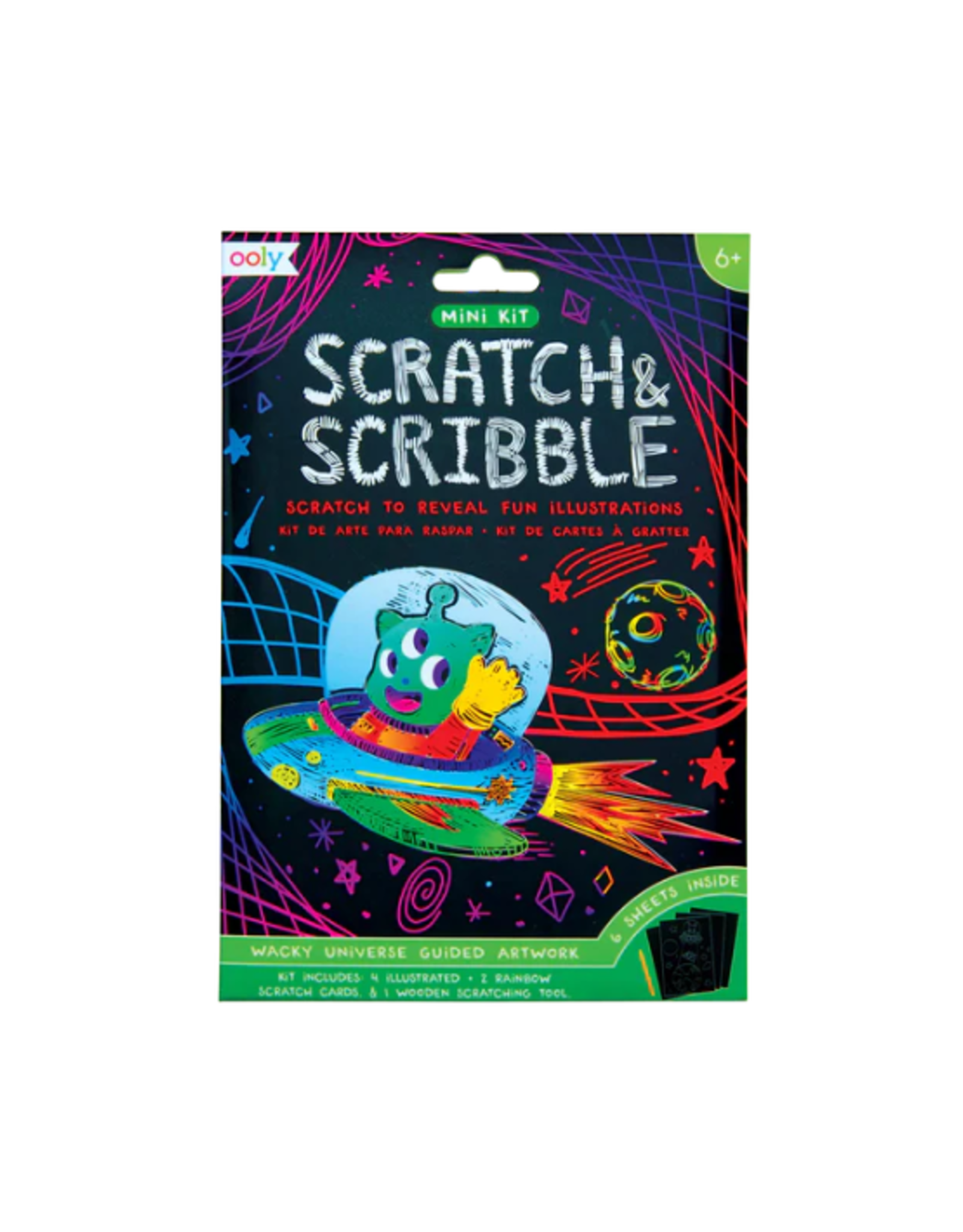 Ooly Ooly - Wacky Universe Mini Scratch and Scribble Art Kit
