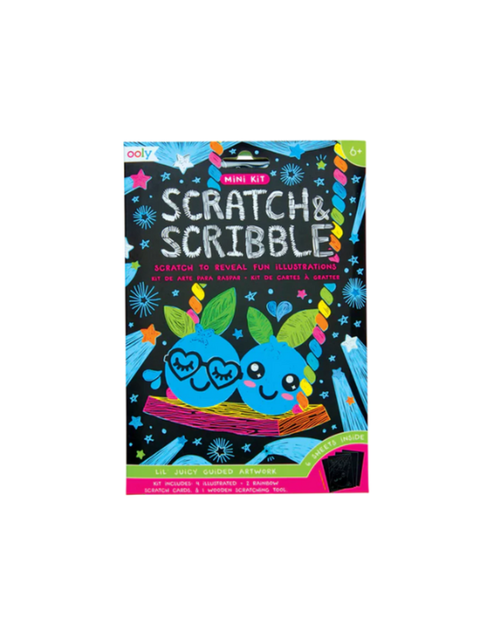 Ooly Ooly - Lil' Juicy Mini Scratch and Scribble Art Kit