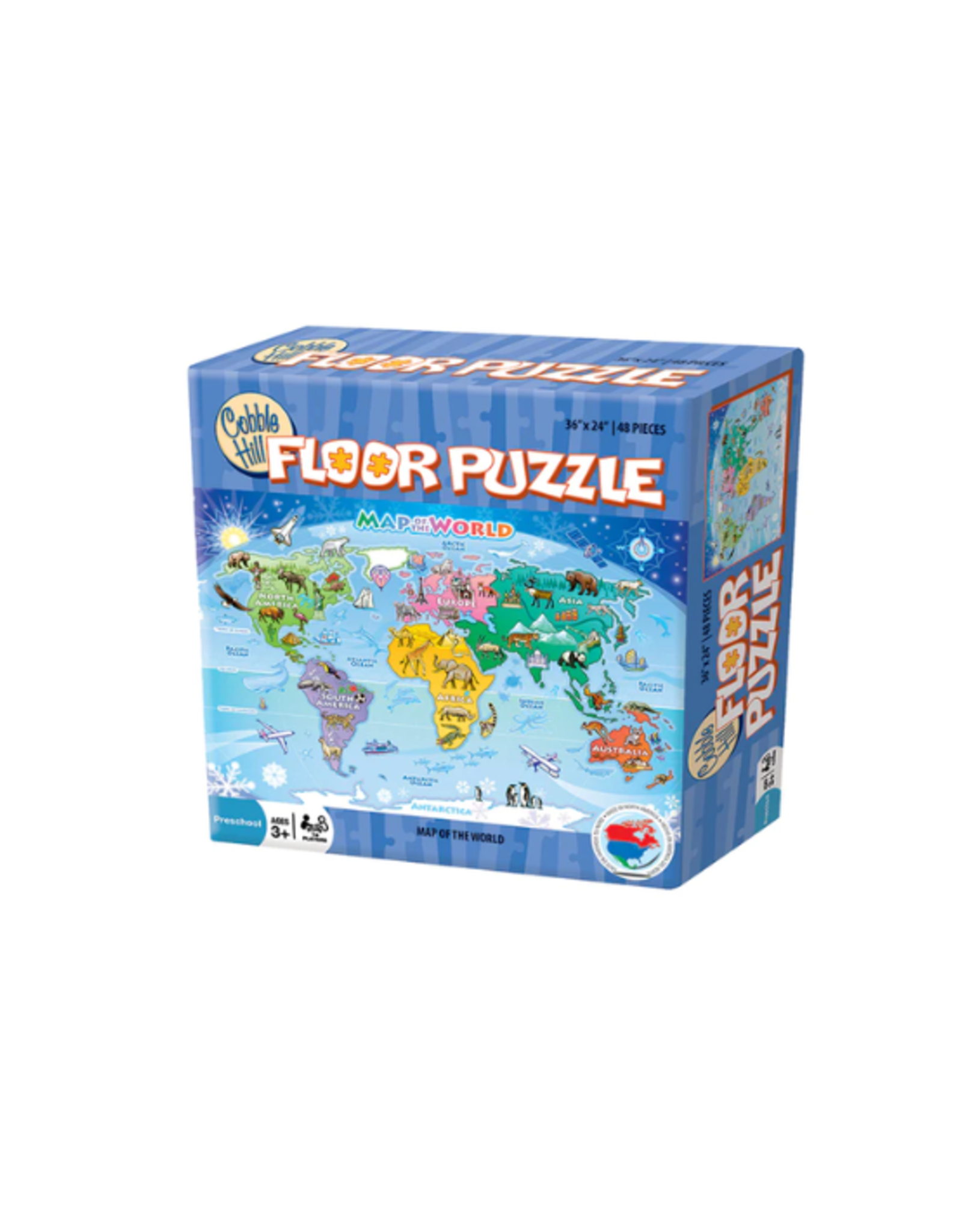 Cobble Hill Cobble Hill - 48pcs - Floor Puzzle - Map of the World