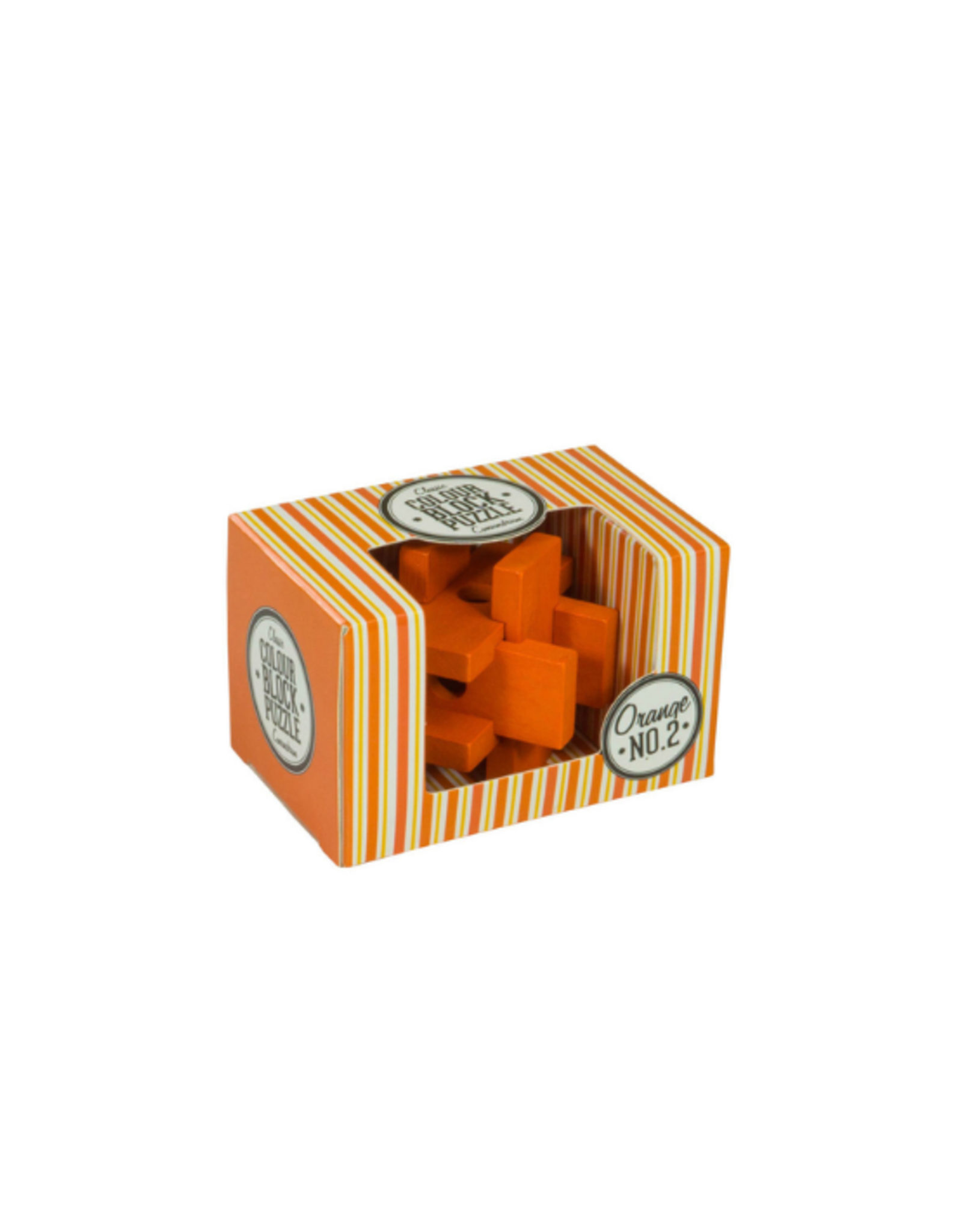 Professor Puzzle Professor Puzzle - Wood Colour Block Puzzles - Orange No. 2