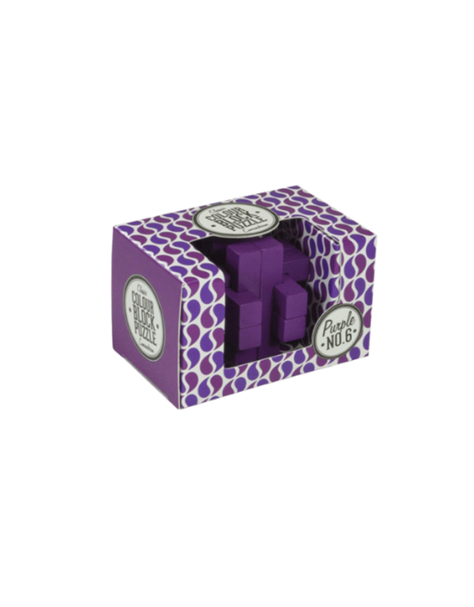 Professor Puzzle Professor Puzzle - Wood Colour Block Puzzles - Purple No. 6